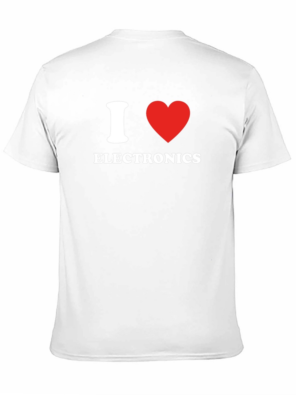 I Love Electronics Black T-Shirt