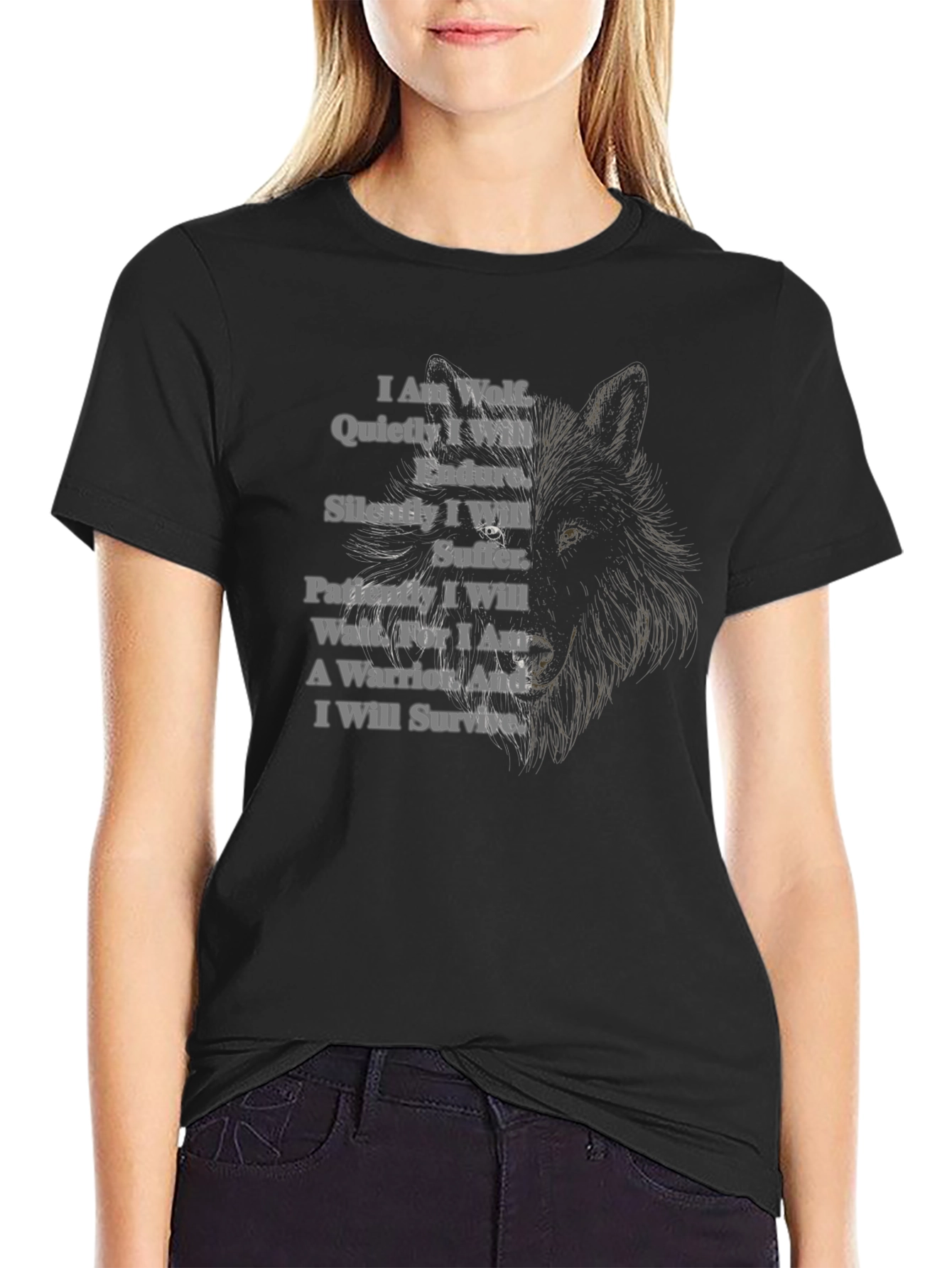 Wolf Warrior T-Shirt - Strength & Resilience