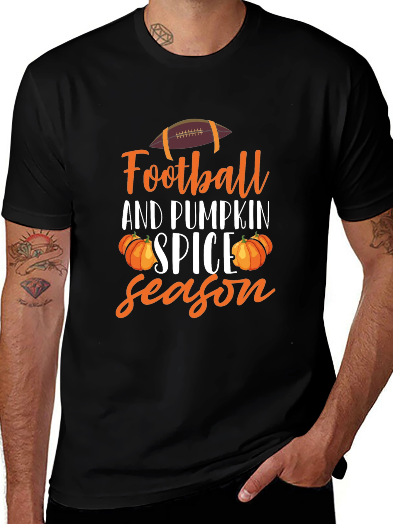 Football and Pumpkin Spice Season T-Shirt