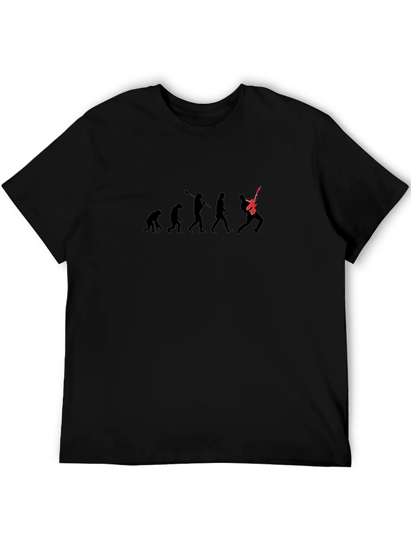 Evolution of Rock T-Shirt - Black Graphic Tee