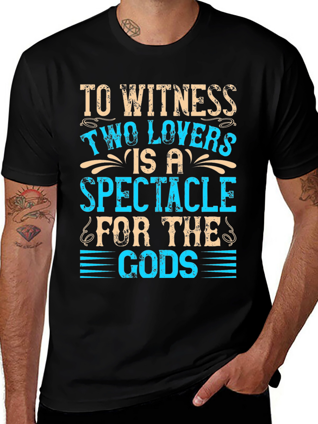 Two Lovers Spectacle Graphic T-Shirt