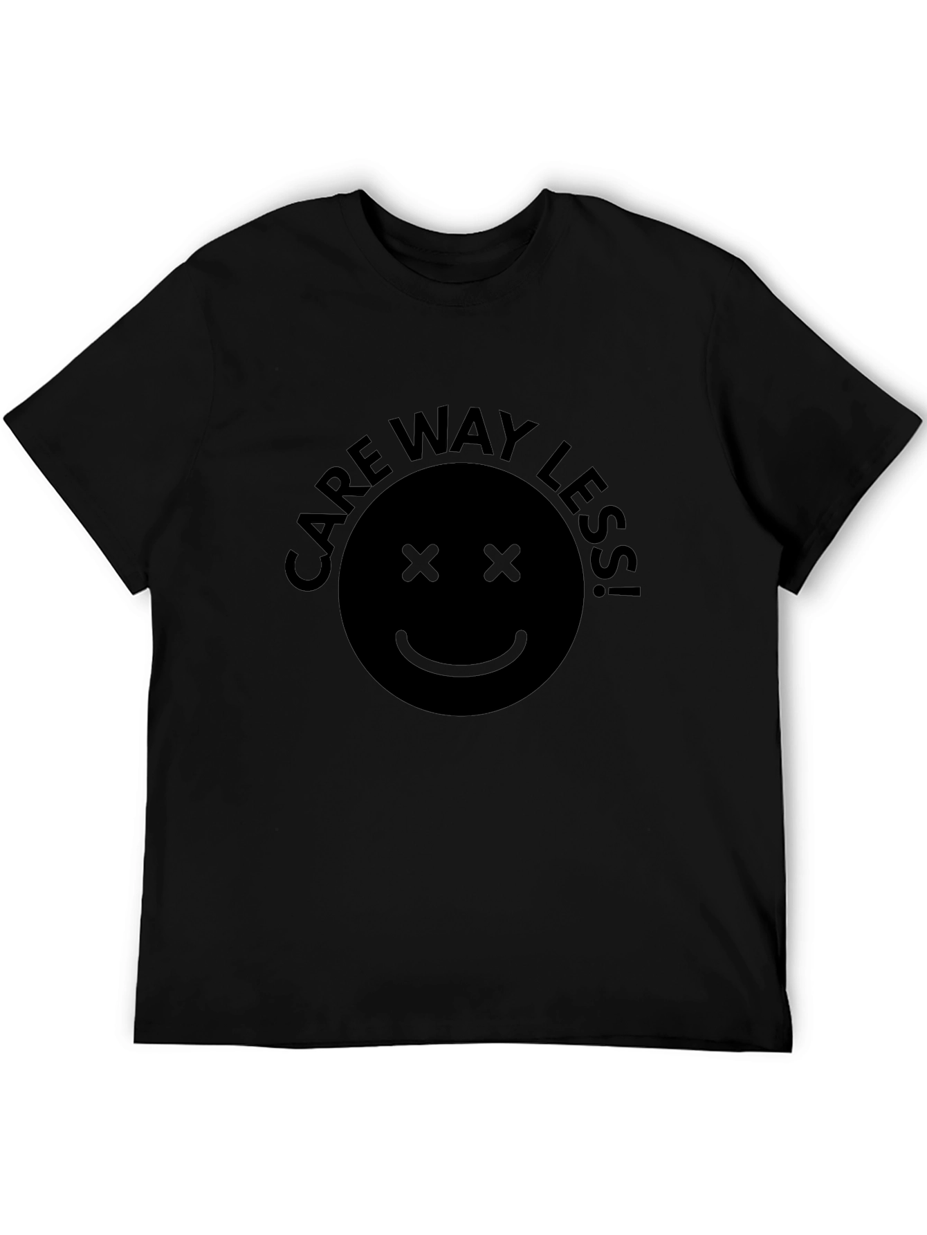 Care Way Less Graphic Tee - Black Unisex
