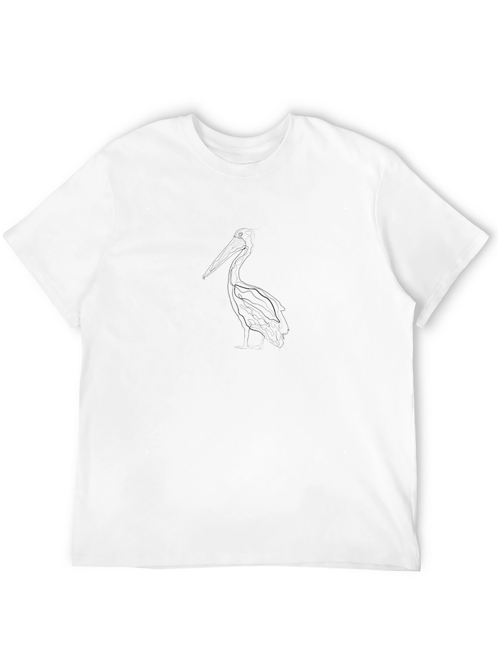 Pelican Sketch Black T-Shirt