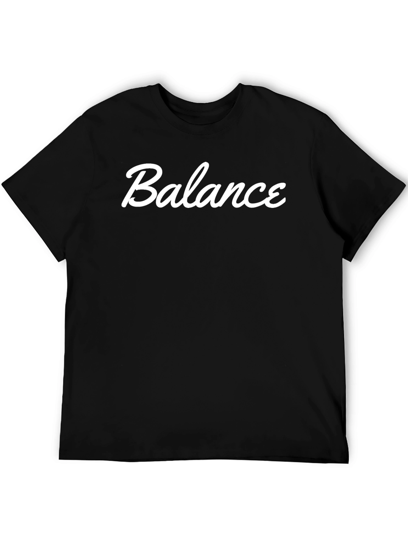Balance Black Graphic Tee - Mens Casual Style