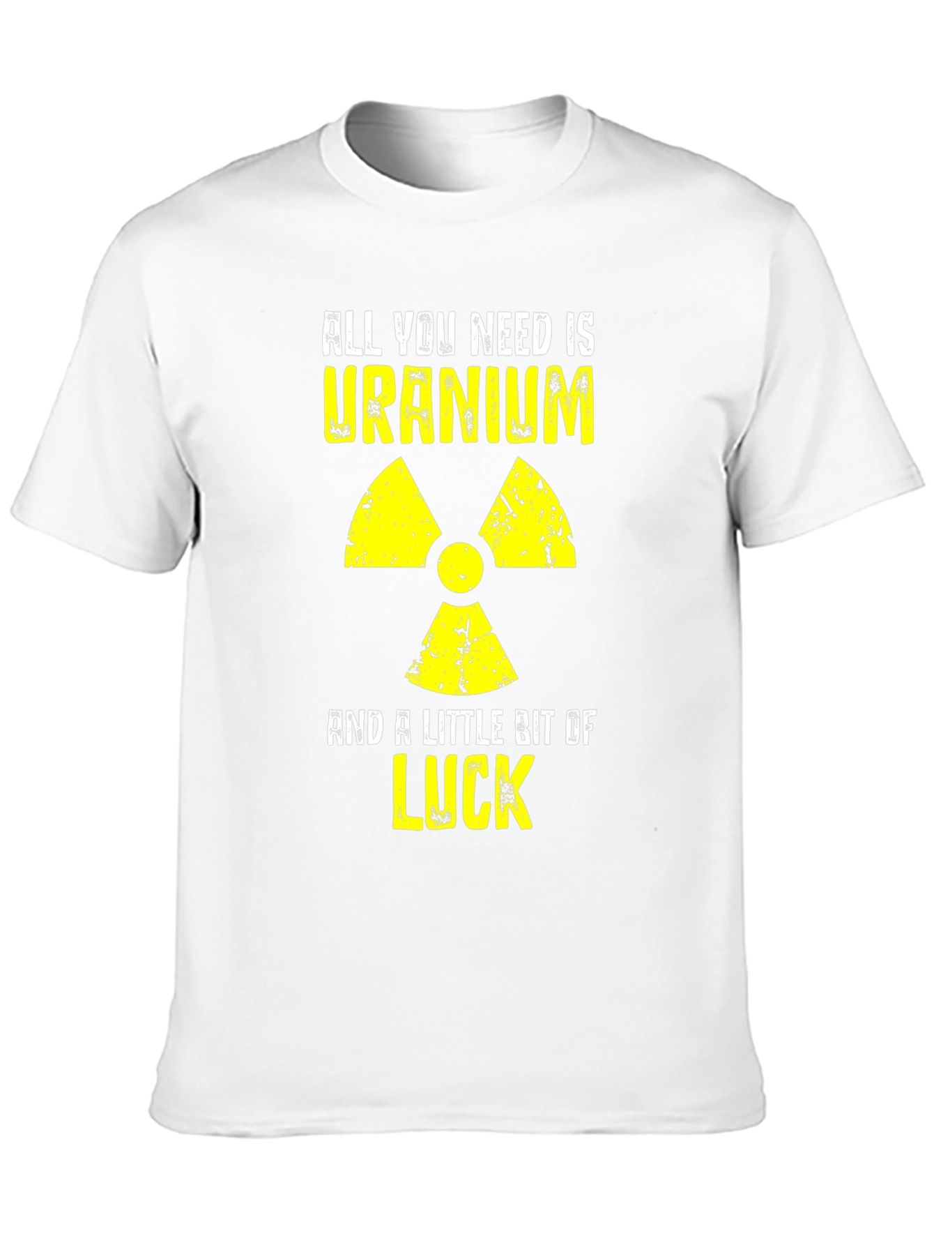 Uranium & Luck Graphic Tee - Funny Nuclear T-Shirt