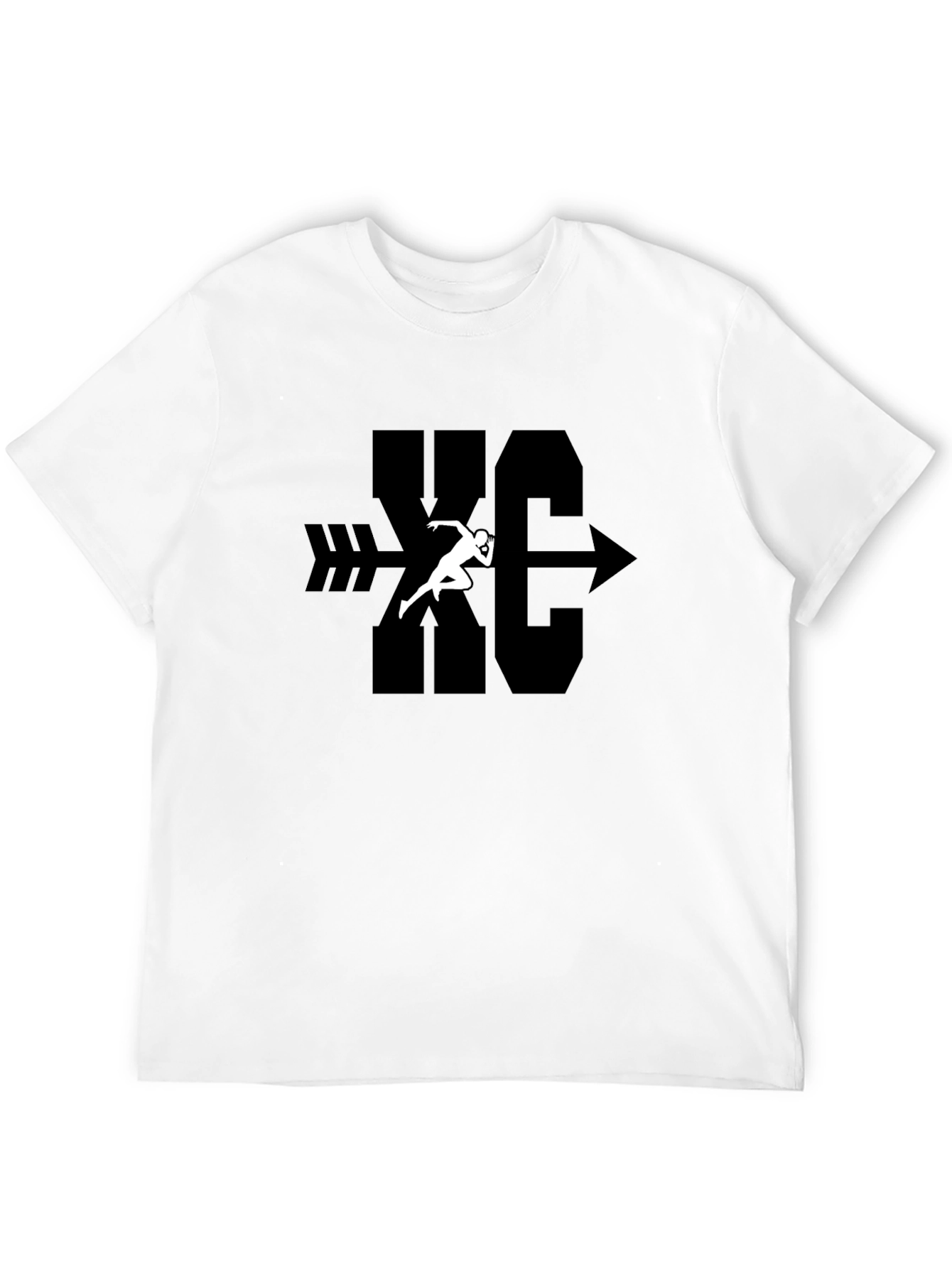 XC Cross Country Runner Arrow Graphic T-Shirt