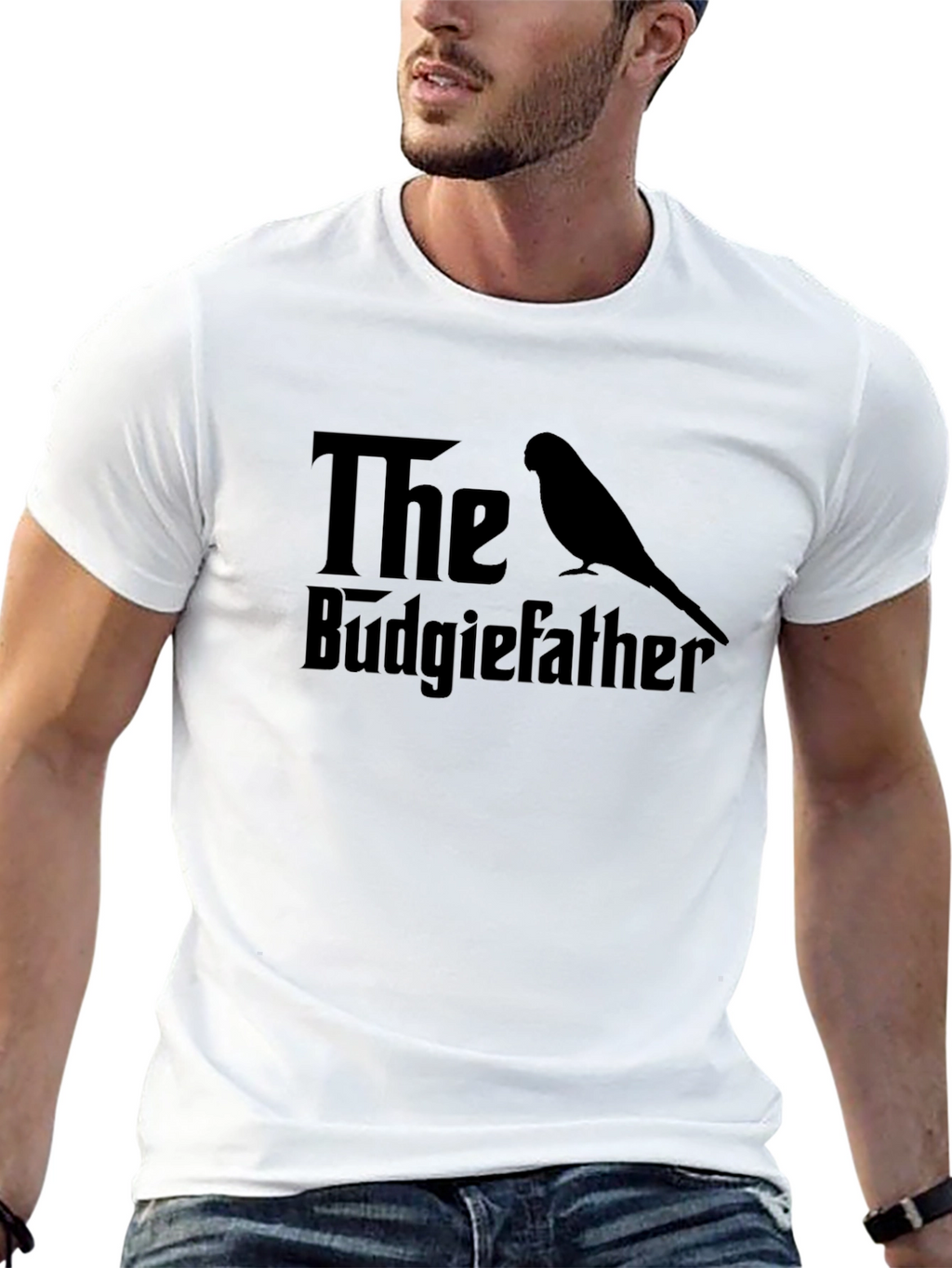 The Budgiefather T-Shirt - Funny Bird Lover Tee