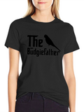 The Budgiefather T-Shirt - Funny Bird Lover Tee