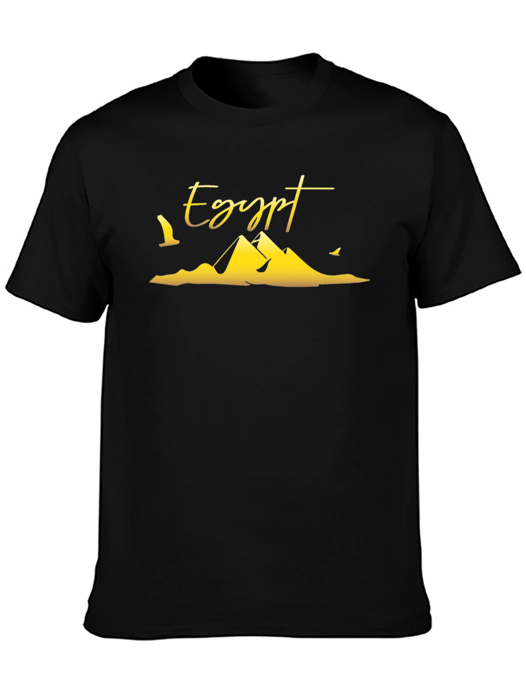 Egypt Pyramid T-Shirt - Black Cotton Tee