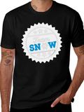 Team Snow Graphic T-Shirt - Black Crew Neck Tee