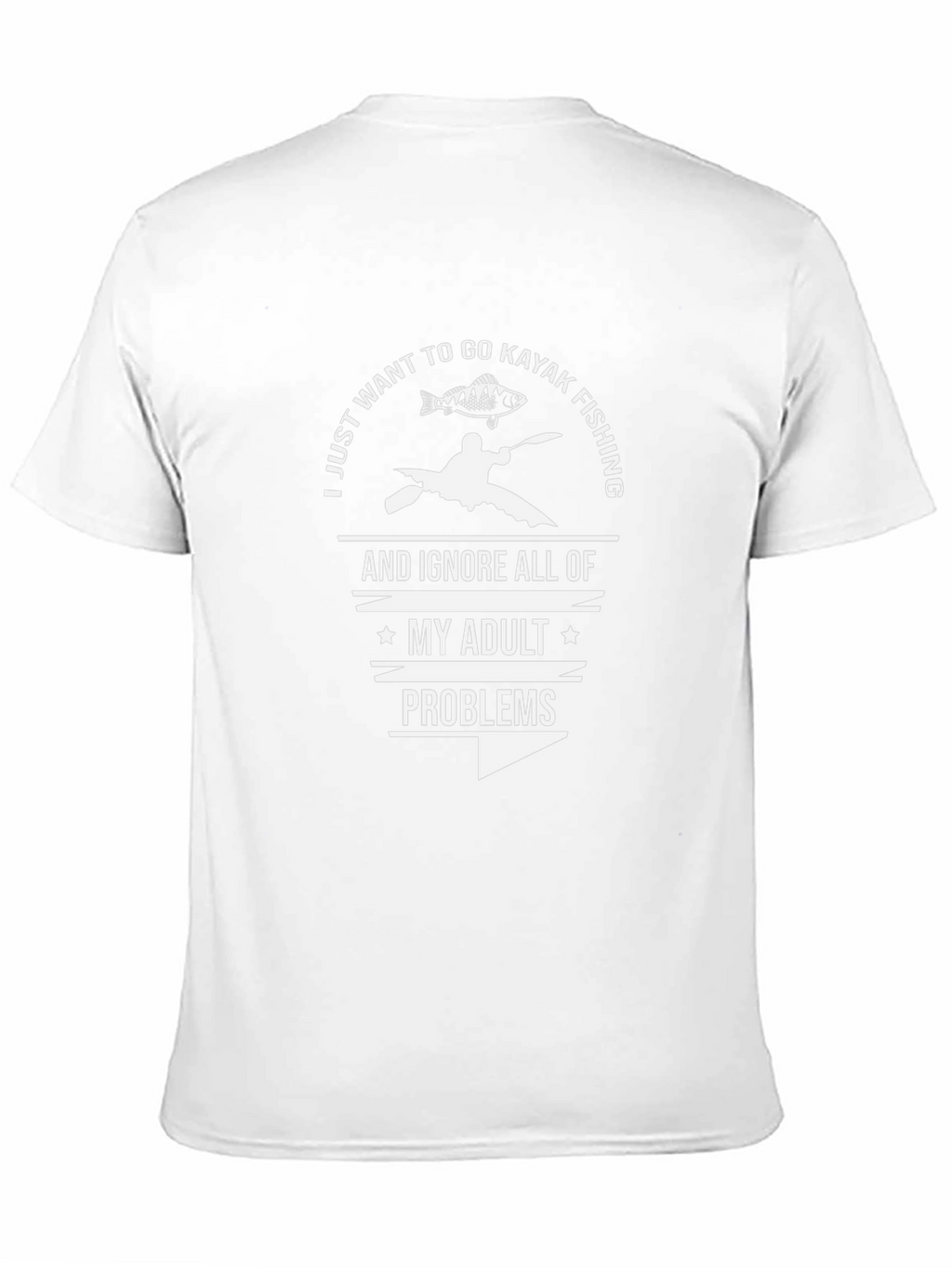 Kayak Fishing Adult Problems T-Shirt