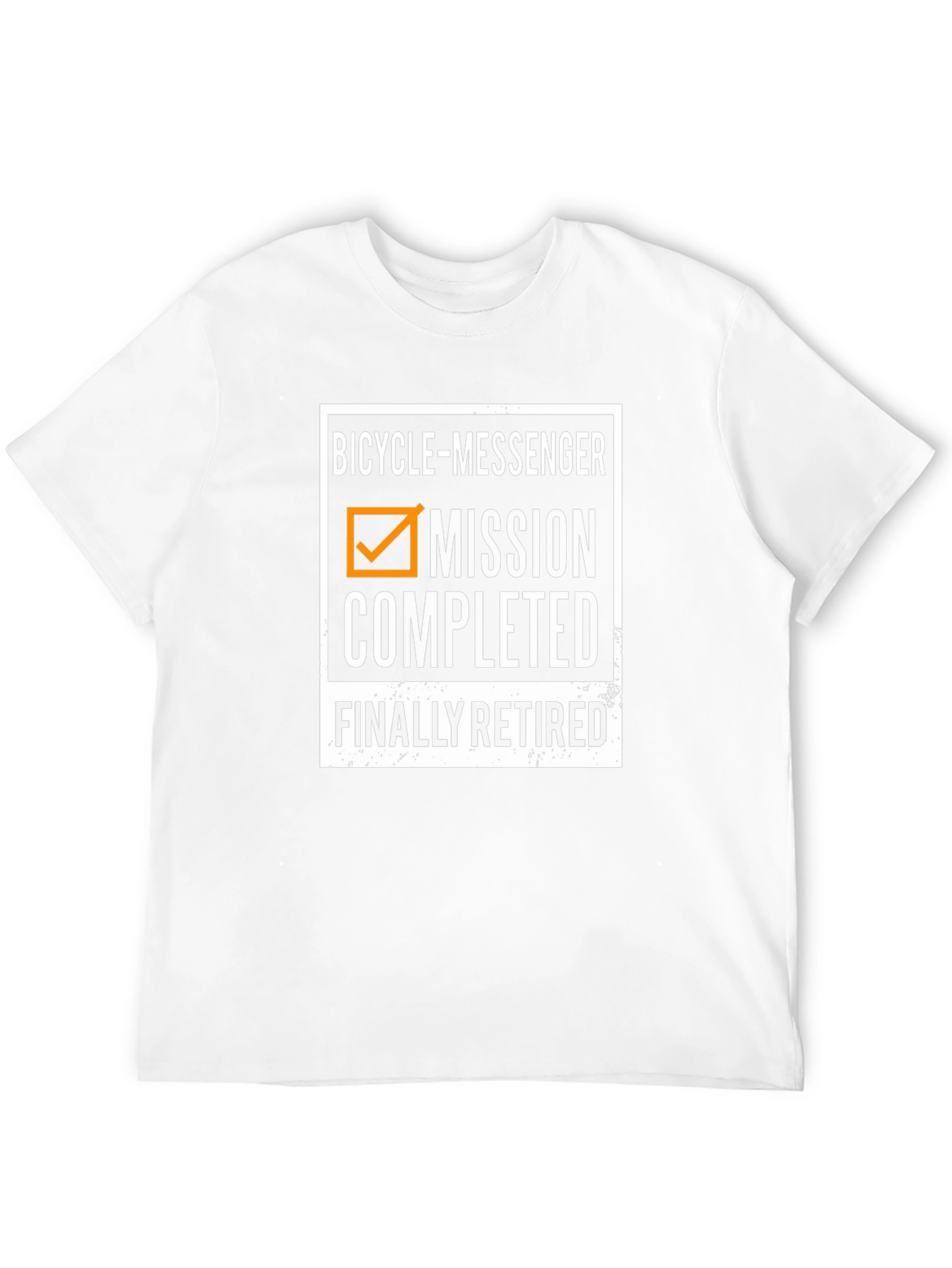 Bicycle Messenger Mission Completed Retired T-Shirt