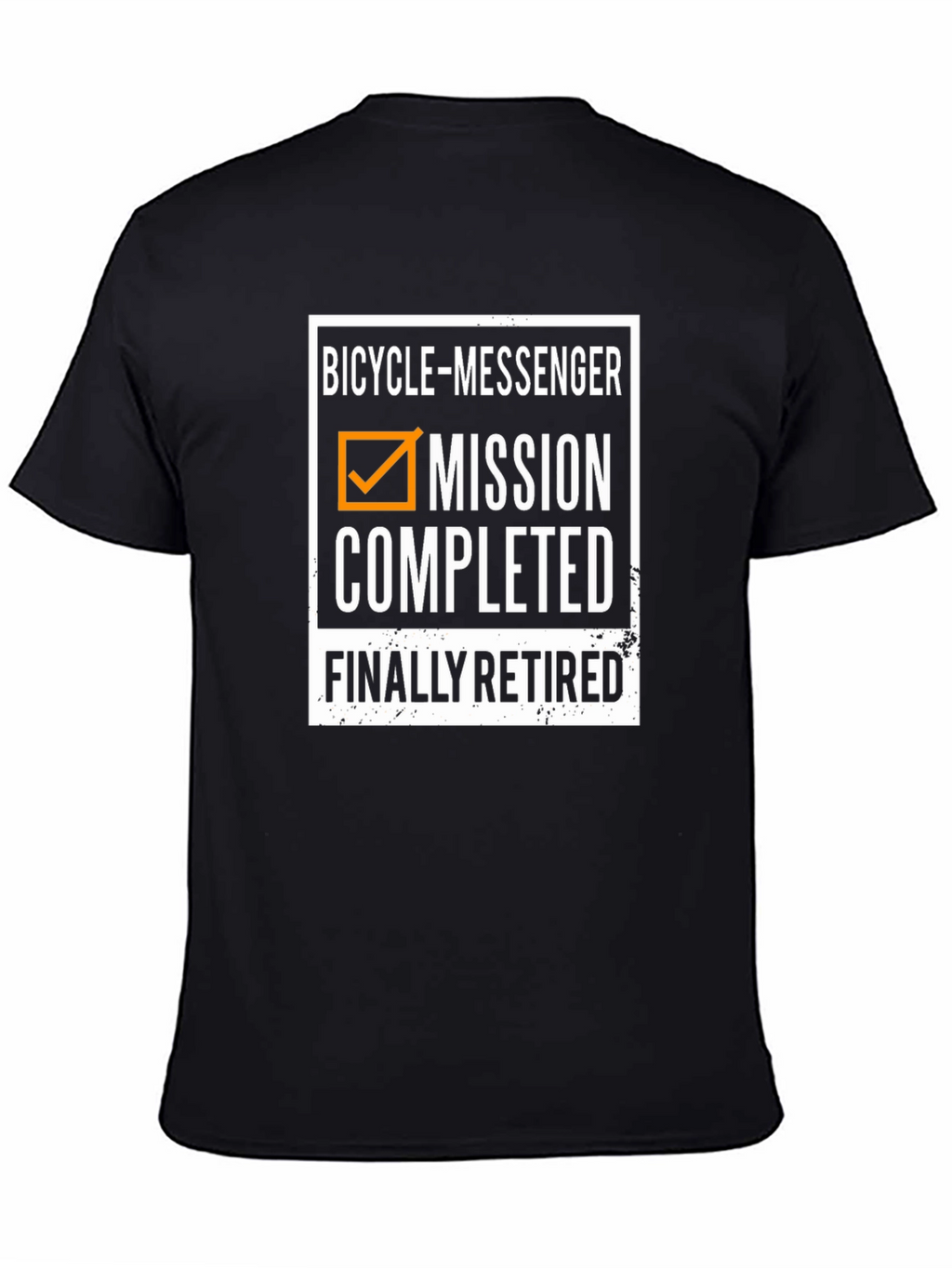 Bicycle Messenger Mission Completed Retired T-Shirt