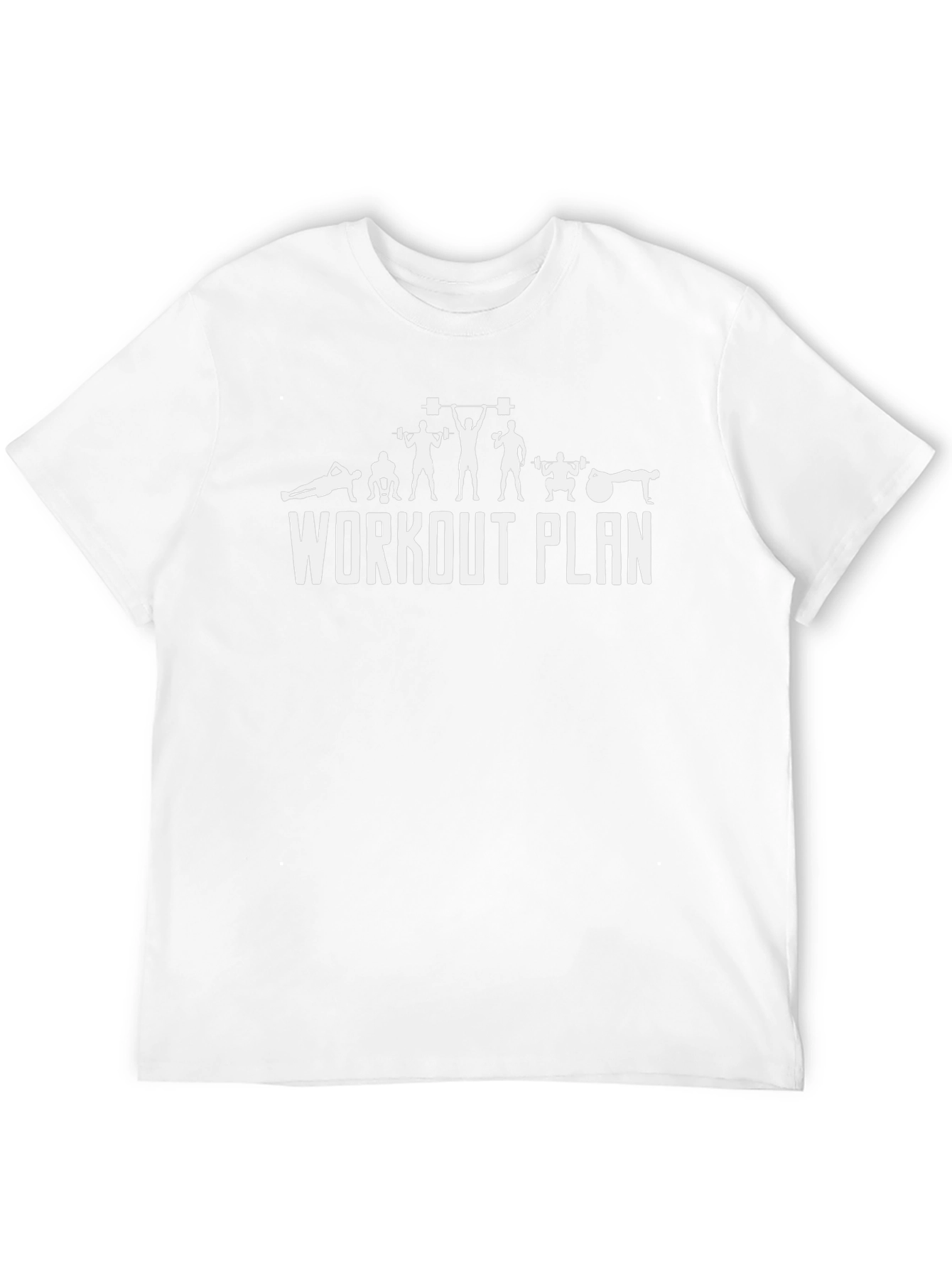 Workout Plan Black T-Shirt Fitness Apparel