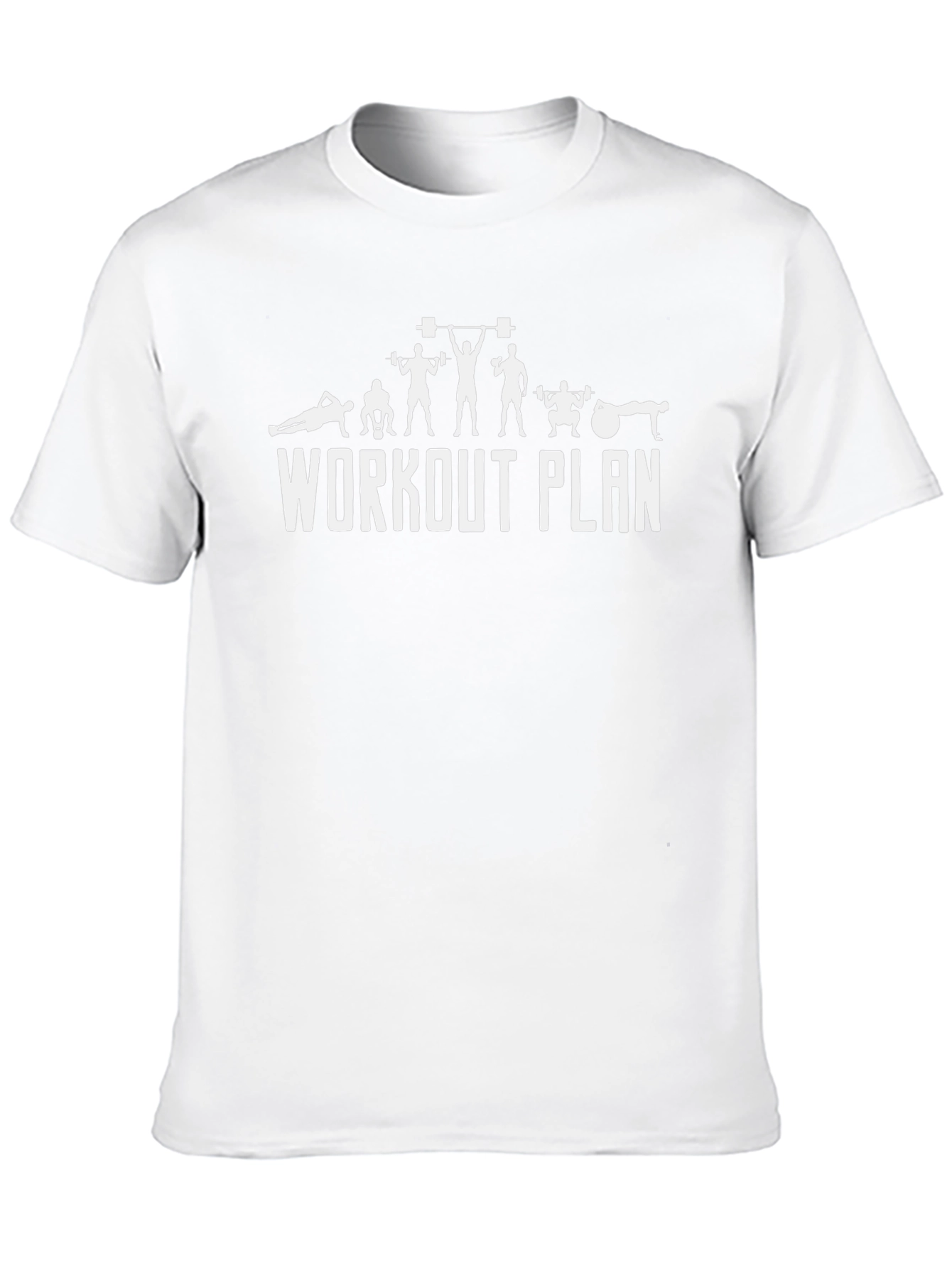 Workout Plan Black T-Shirt Fitness Apparel