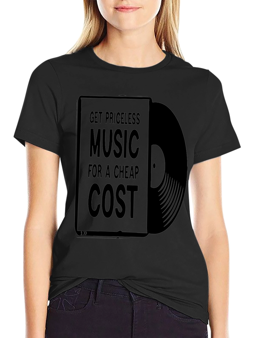 Priceless Music Black Graphic Tee