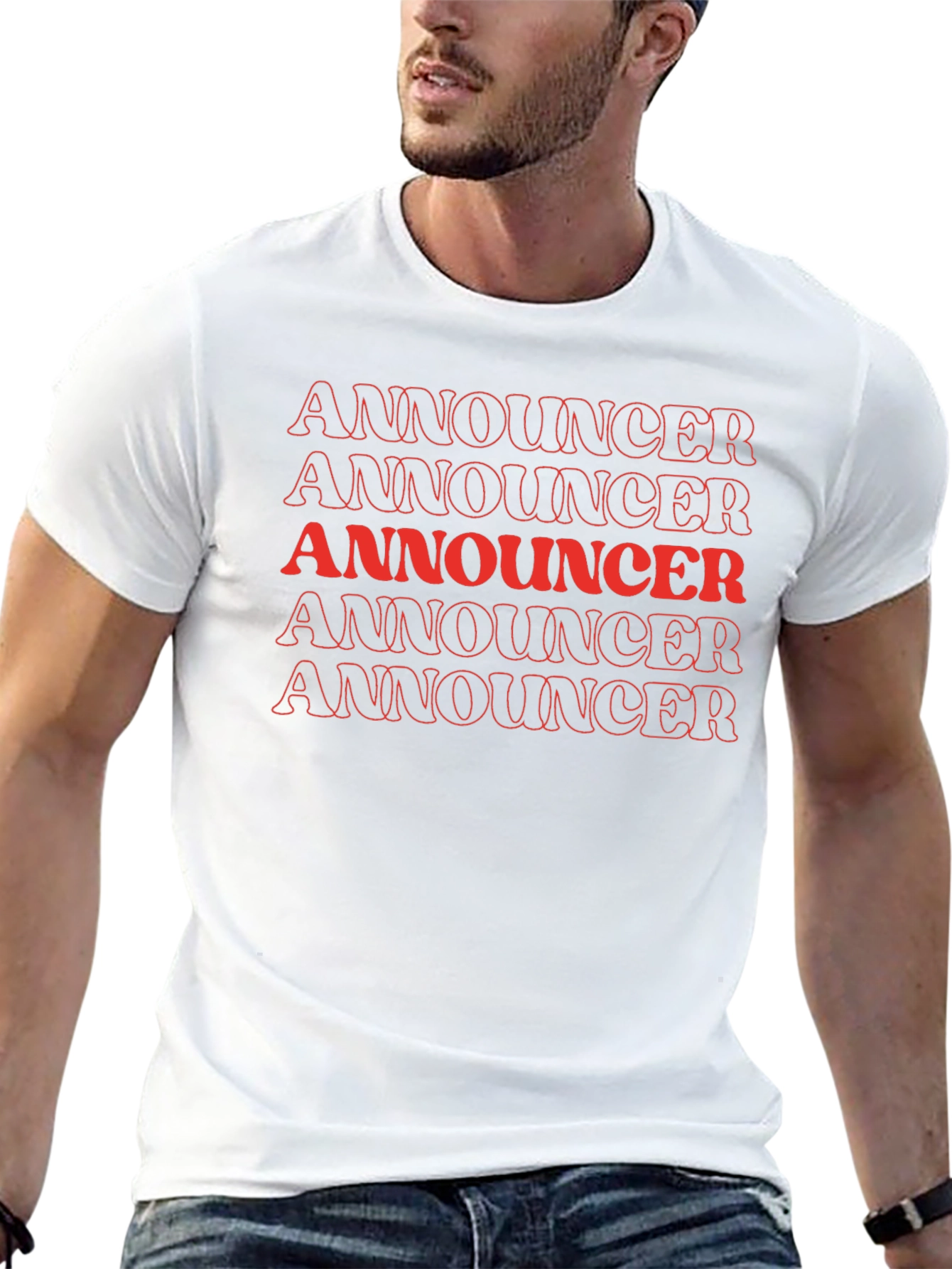 Announcer Graphic Tee - Black