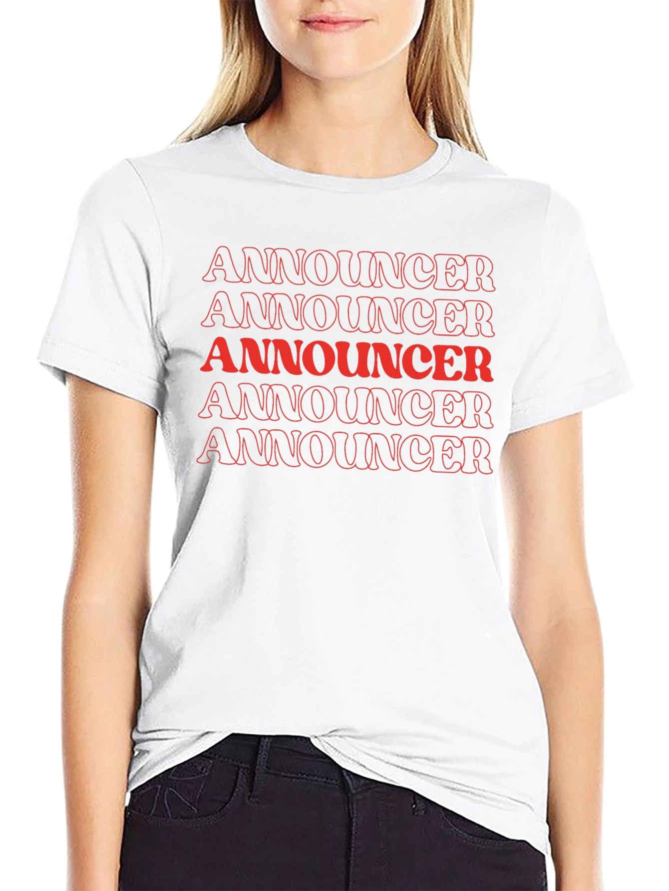 Announcer Graphic Tee - Black
