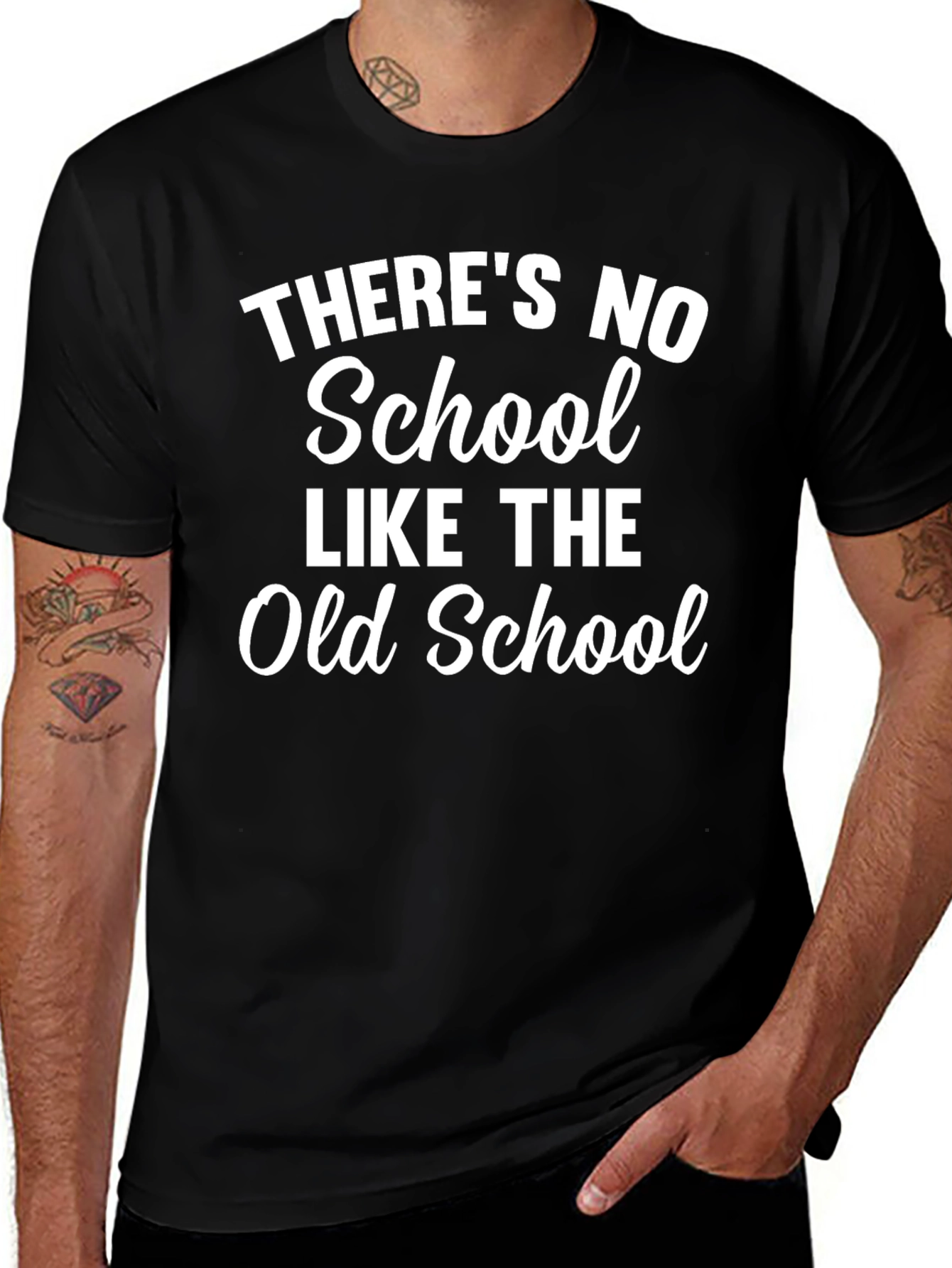 Theres No School Like the Old School Black T-Shirt