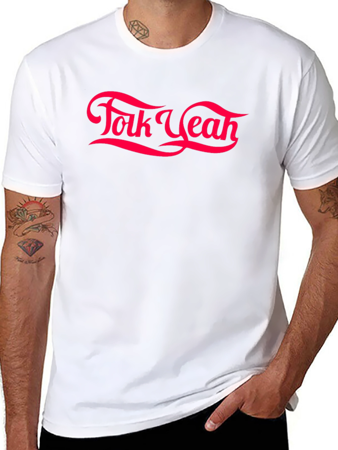 Folk Yeah Graphic Tee - Retro Style T-Shirt