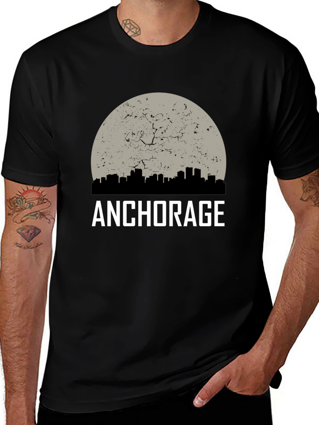 Anchorage Graphic T-Shirt - Cityscape Design