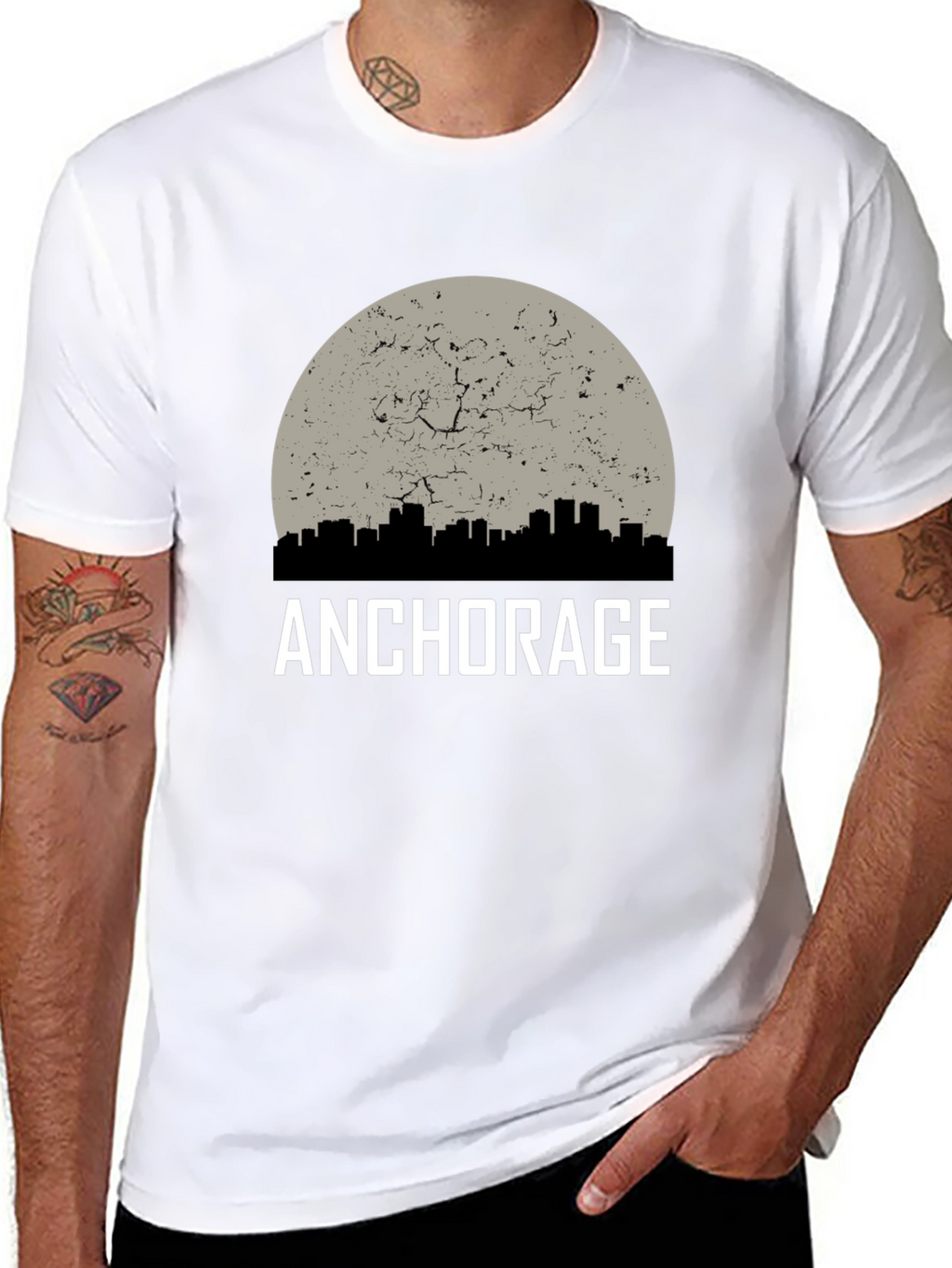 Anchorage Graphic T-Shirt - Cityscape Design