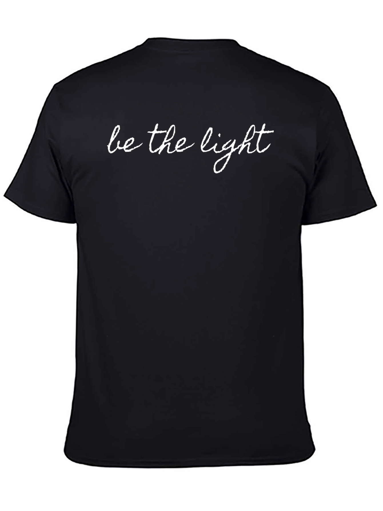 Be The Light Black Graphic Tee Shirt