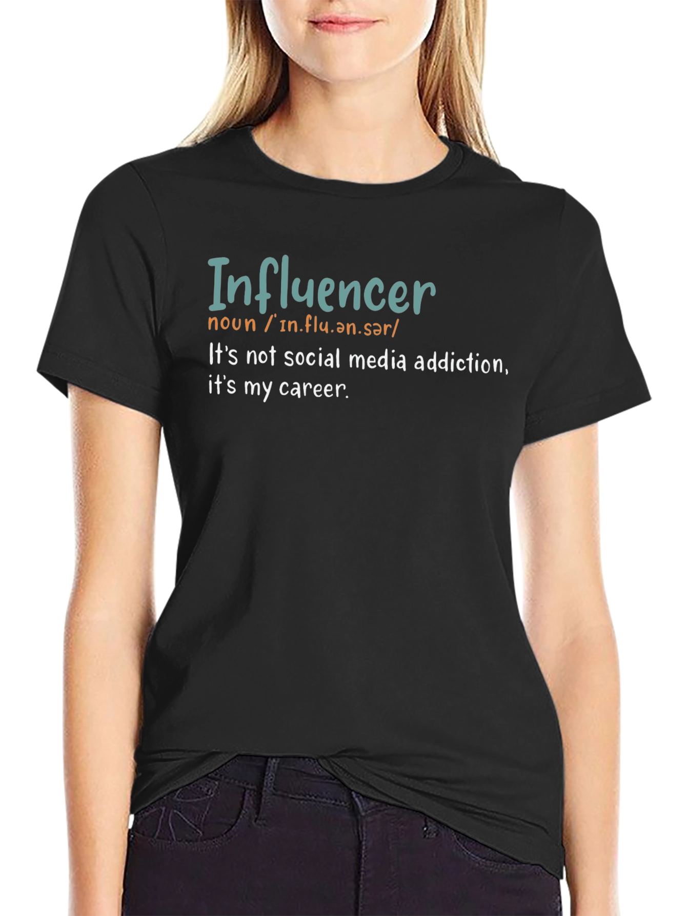 Influencer Career T-Shirt - Social Media Definition Tee