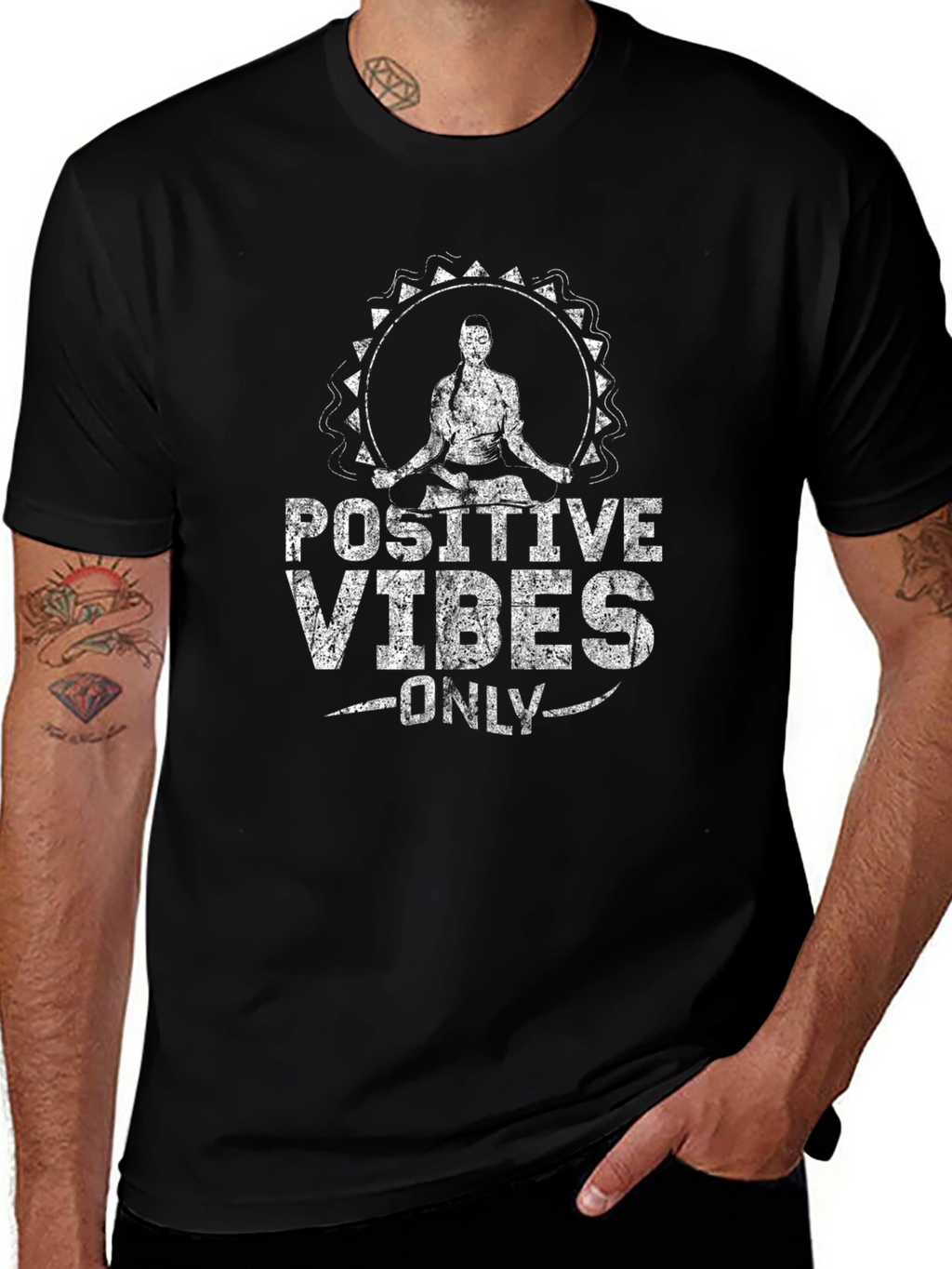 Positive Vibes Only Graphic T-Shirt
