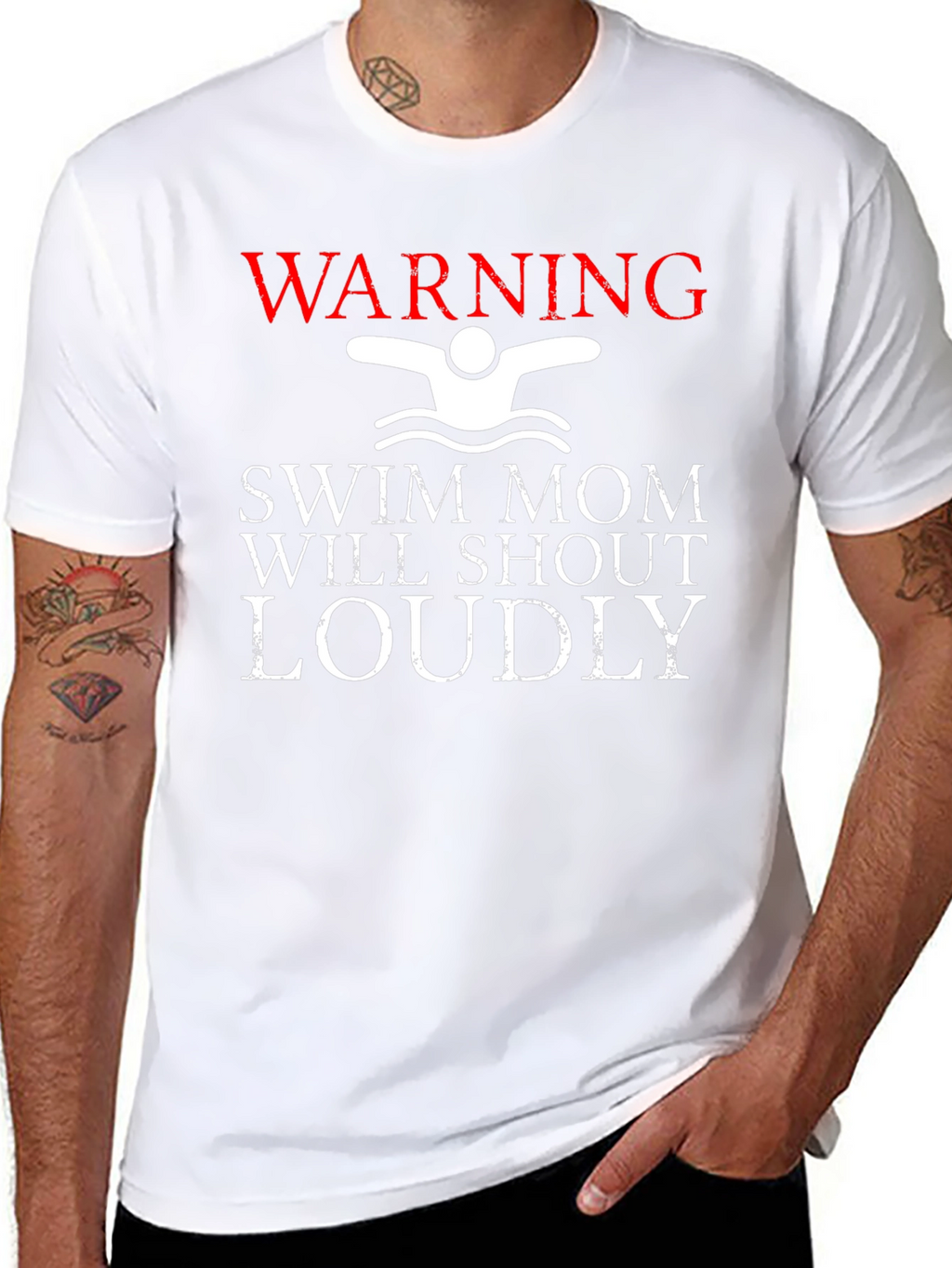 Swim Mom Warning T-Shirt