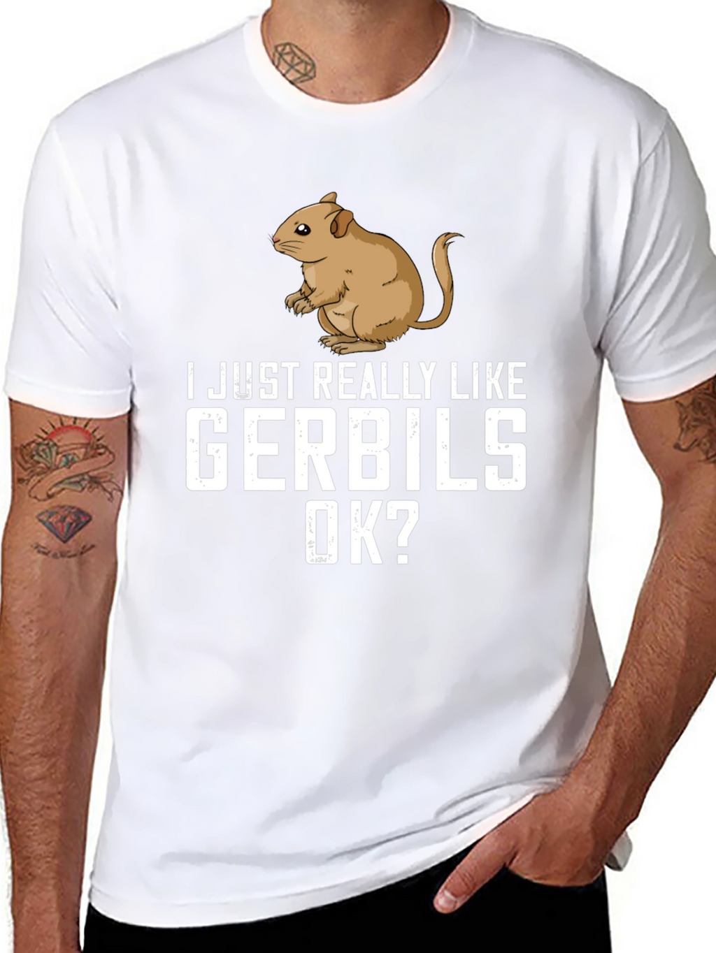 Gerbil Lover T-Shirt: I Just Really Like Gerbils OK?