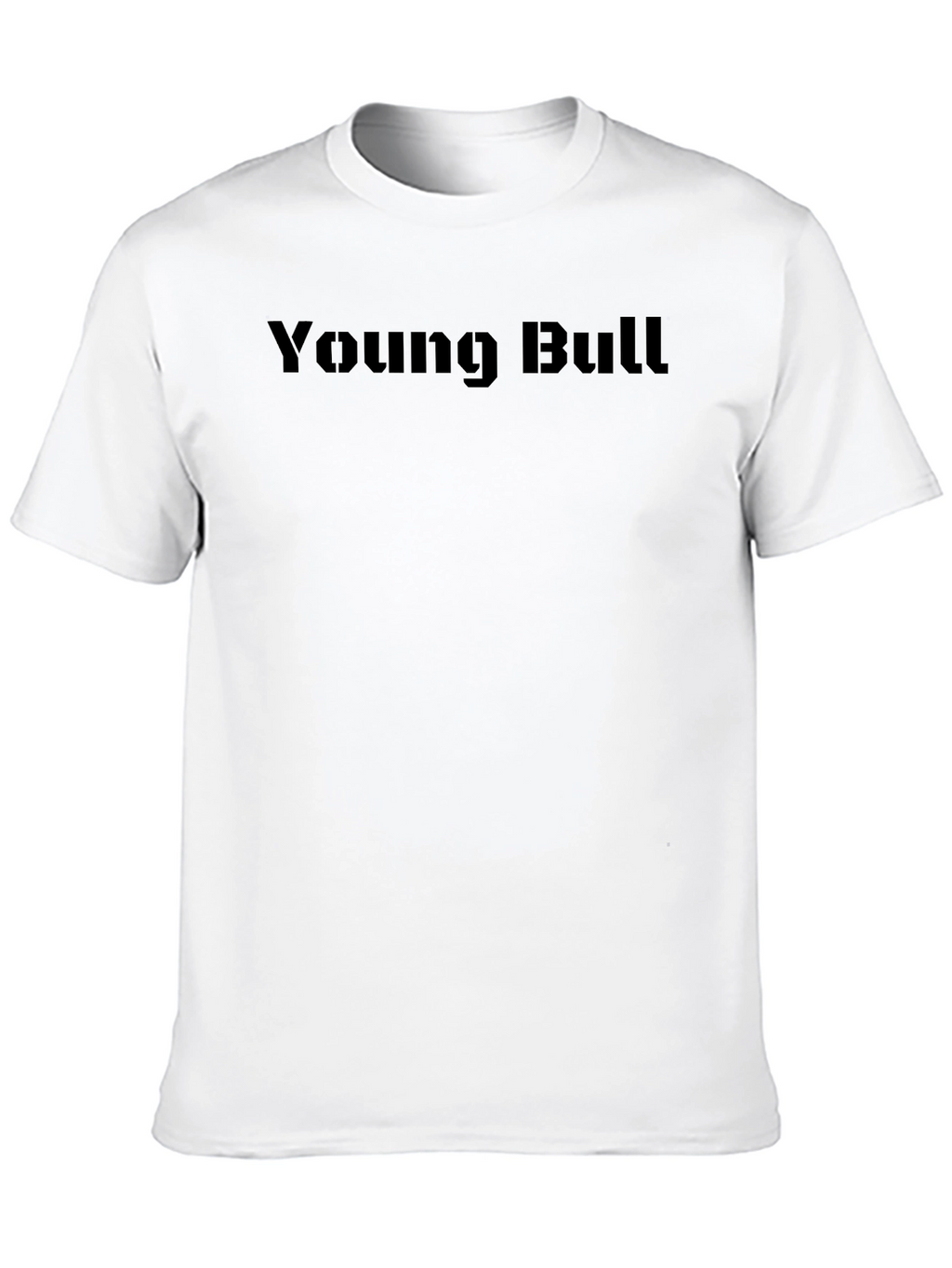 Young Bull Graphic Tee - Black Crew Neck