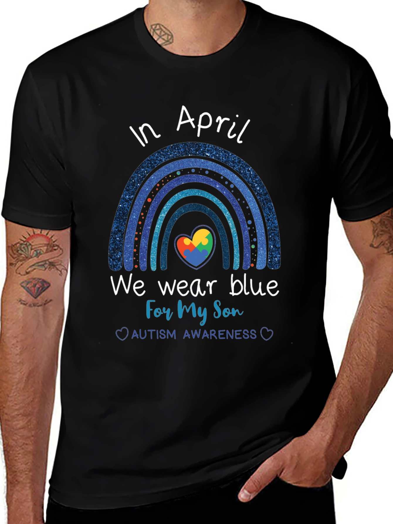 Autism Awareness Month In April We Wear Blue T-Shirt