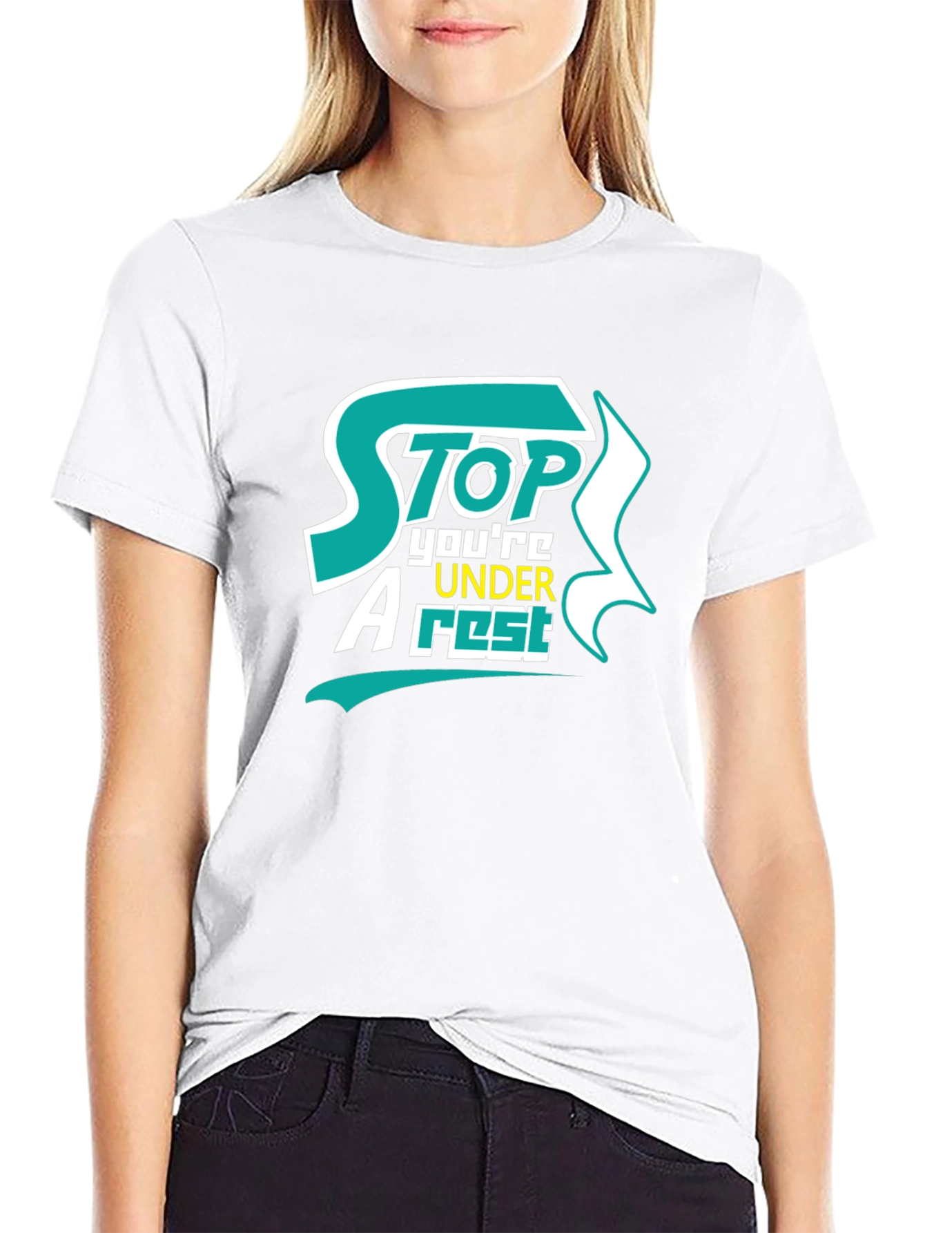 Stop Youre Under Arrest Graphic T-Shirt