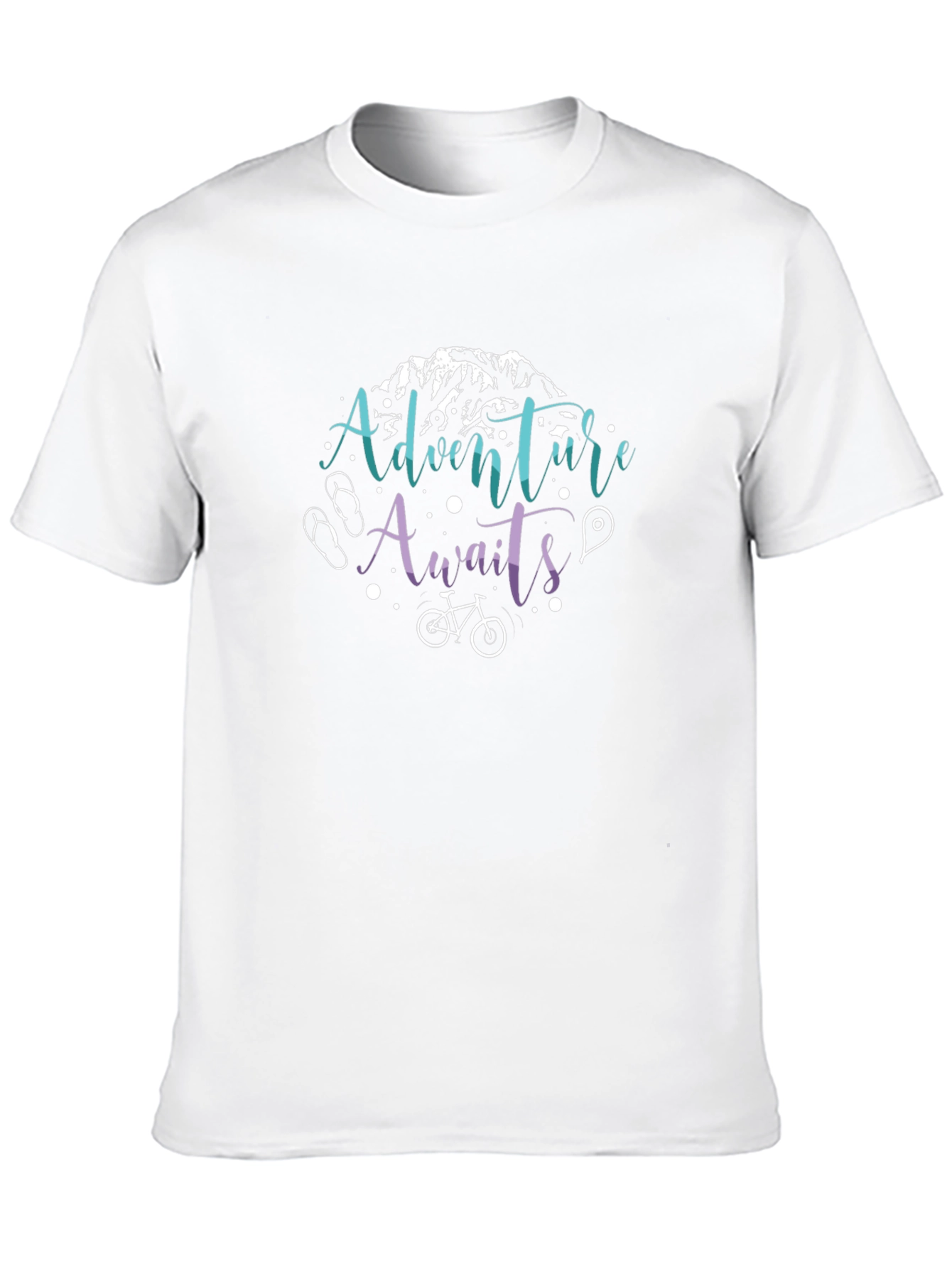 Adventure Awaits Graphic T-Shirt - Black