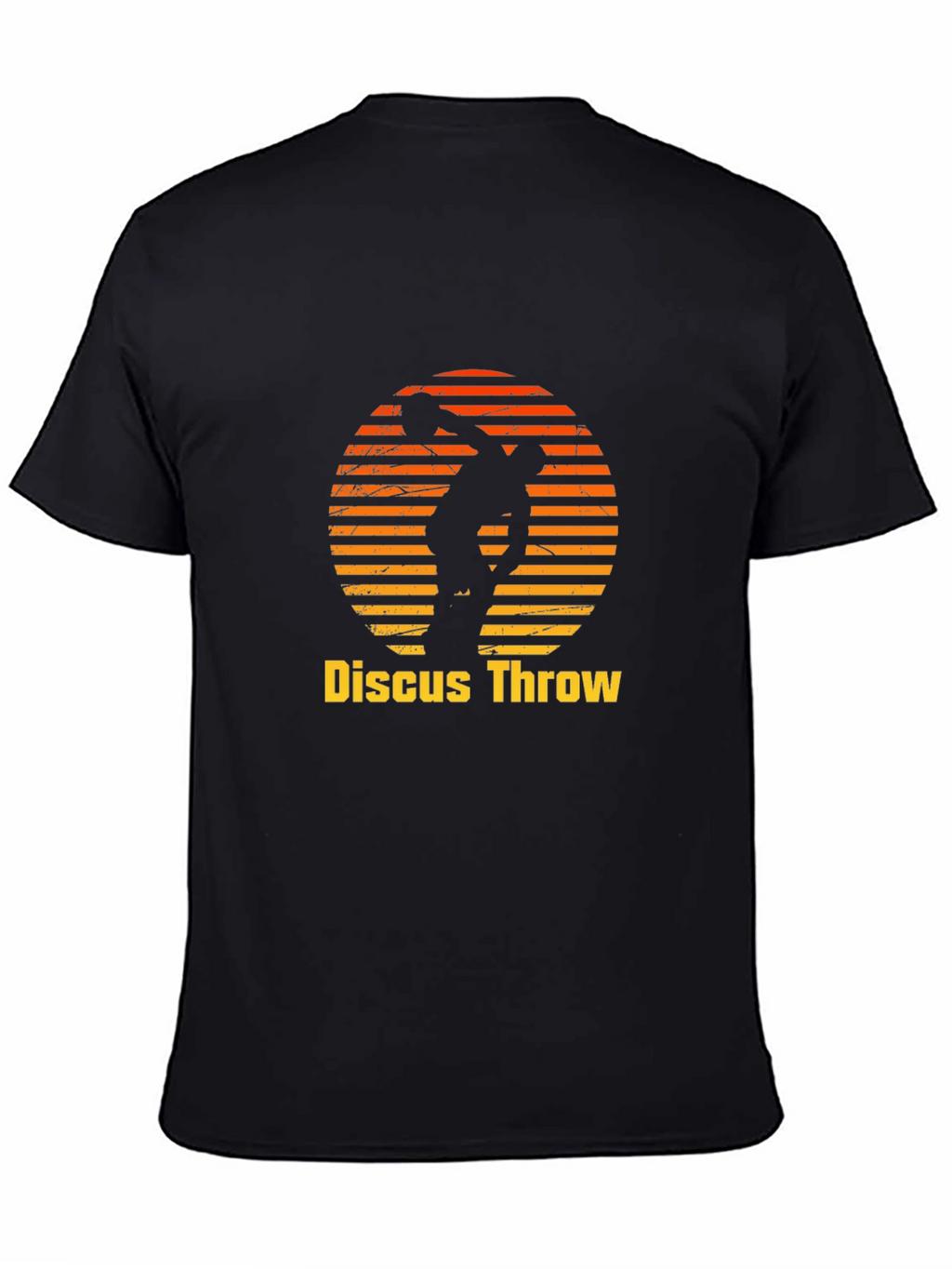 Discus Throw Black Graphic Tee