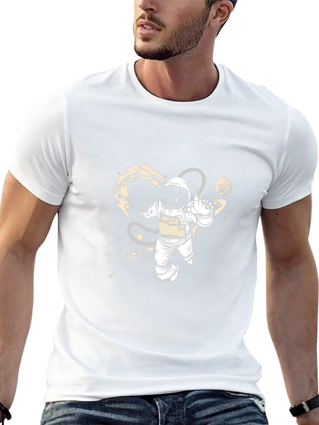 Astronaut in Space Graphic T-Shirt