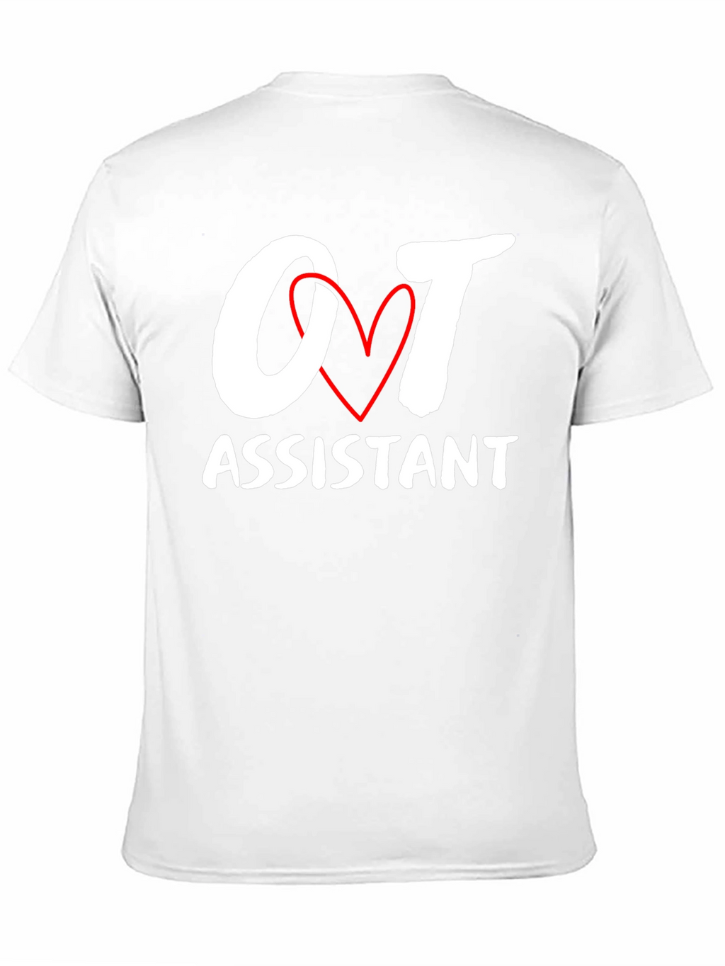 OT Assistant Heart Graphic Black Tee