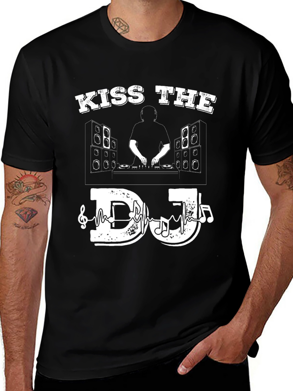 Kiss The DJ Graphic T-Shirt