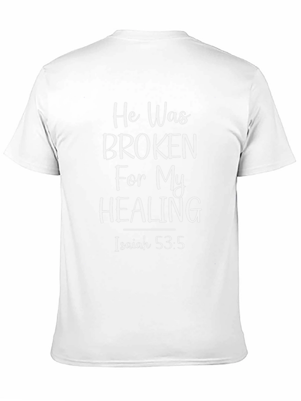 Broken For My Healing Black T-Shirt
