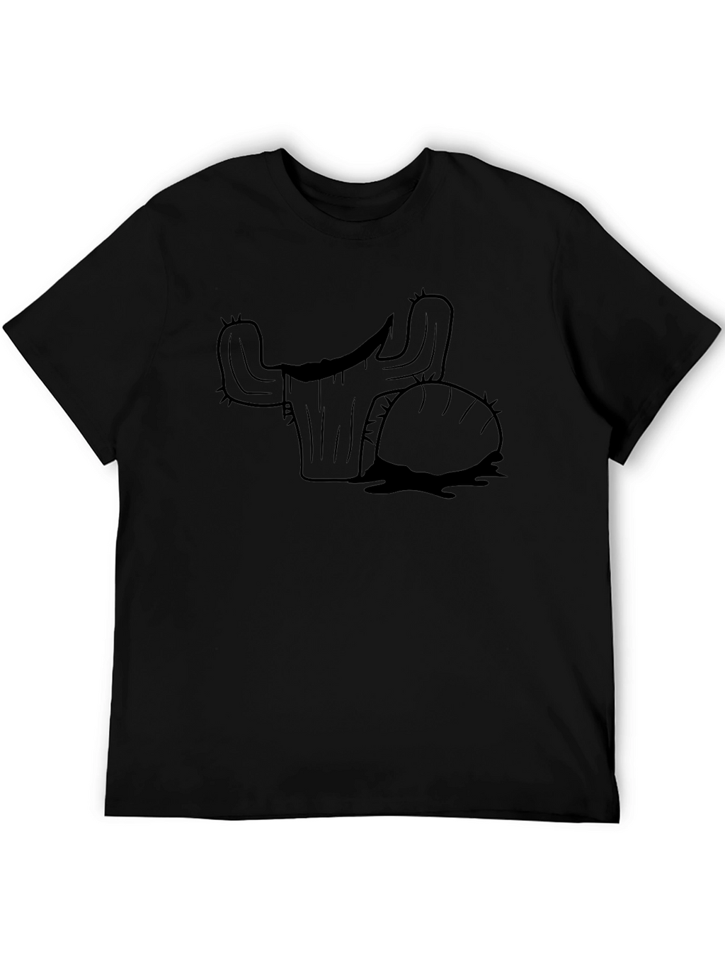 Cactus Silhouette Black T-Shirt