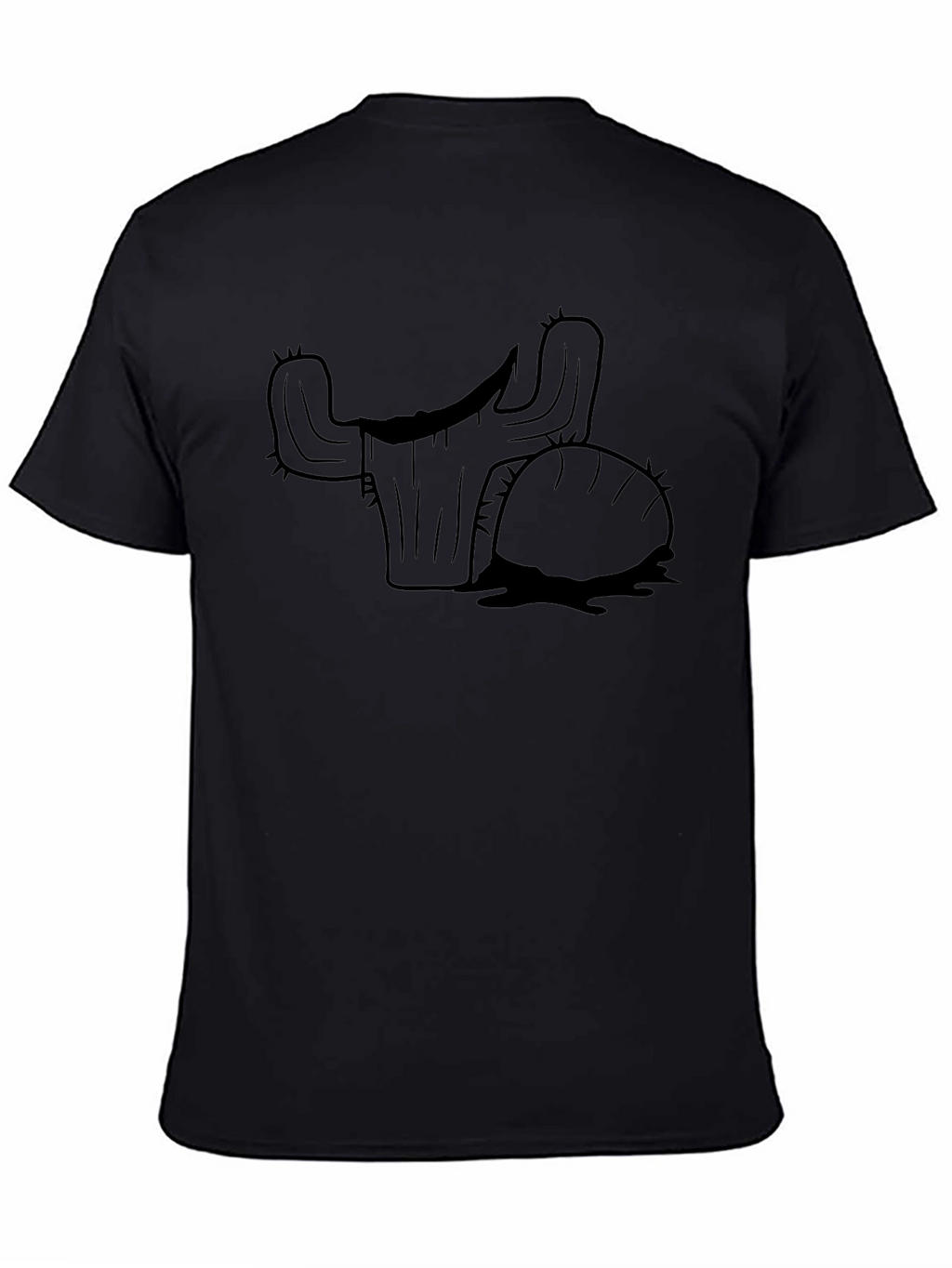 Cactus Silhouette Black T-Shirt