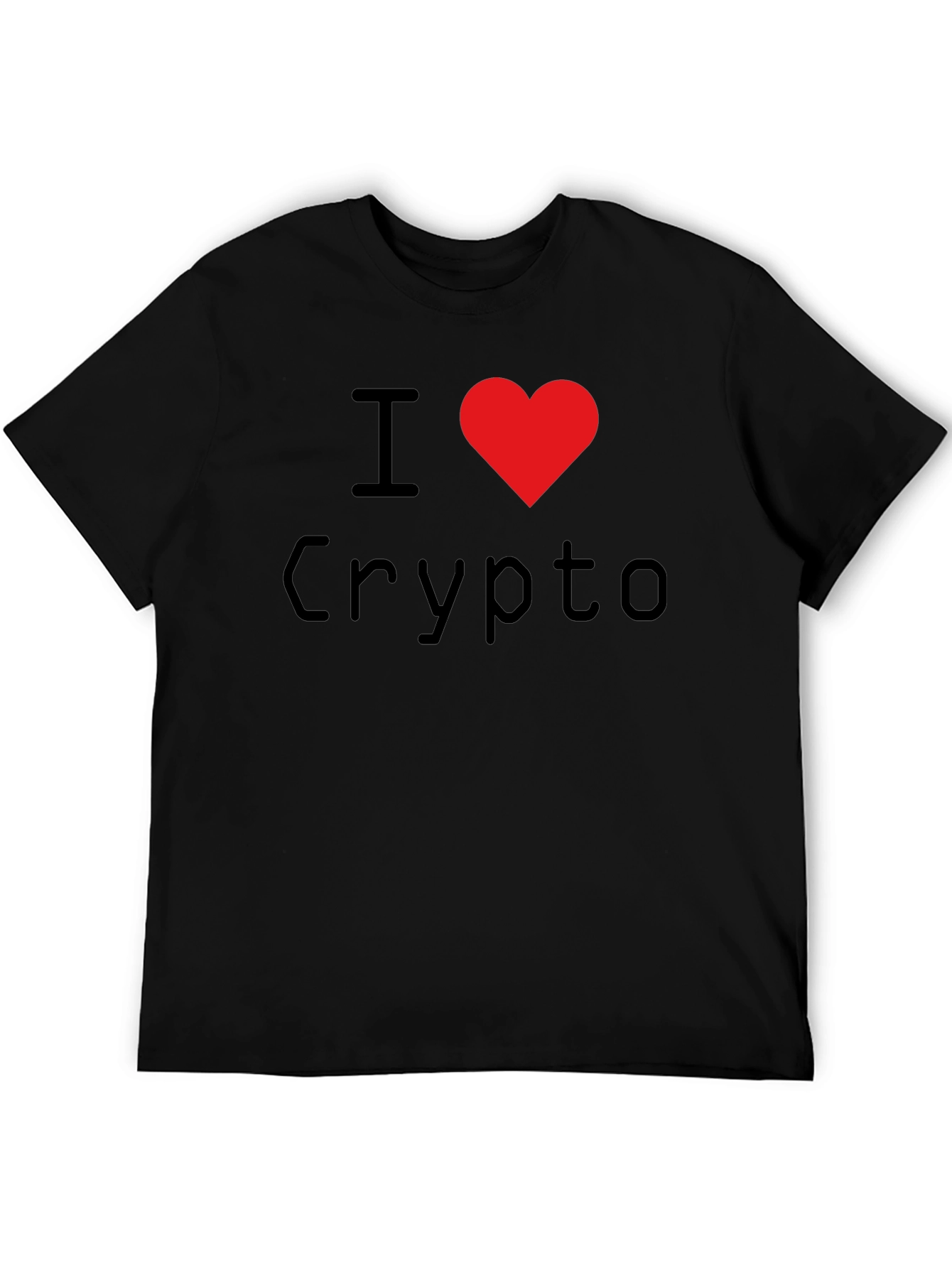 I Heart Crypto Black T-Shirt