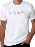 Trendy Black Fake Friend Graphic Tee