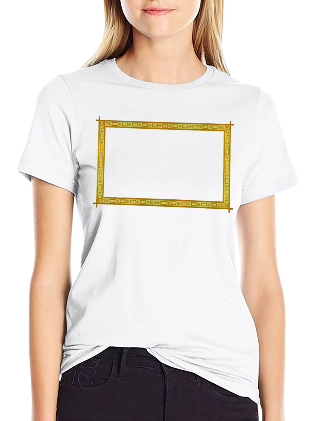 Framed Graphic Tee - Rectangle Print