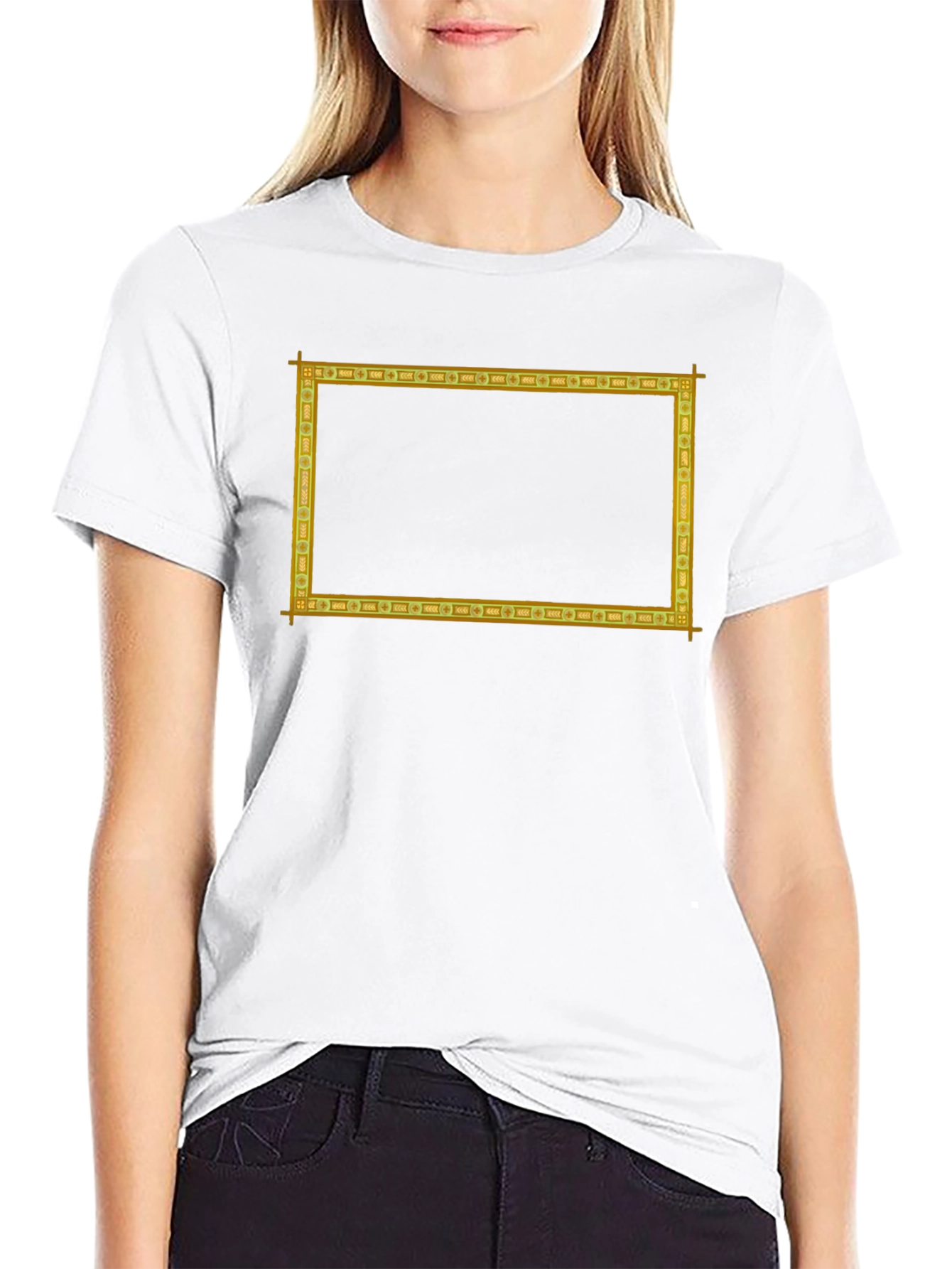 Framed Graphic Tee - Rectangle Print