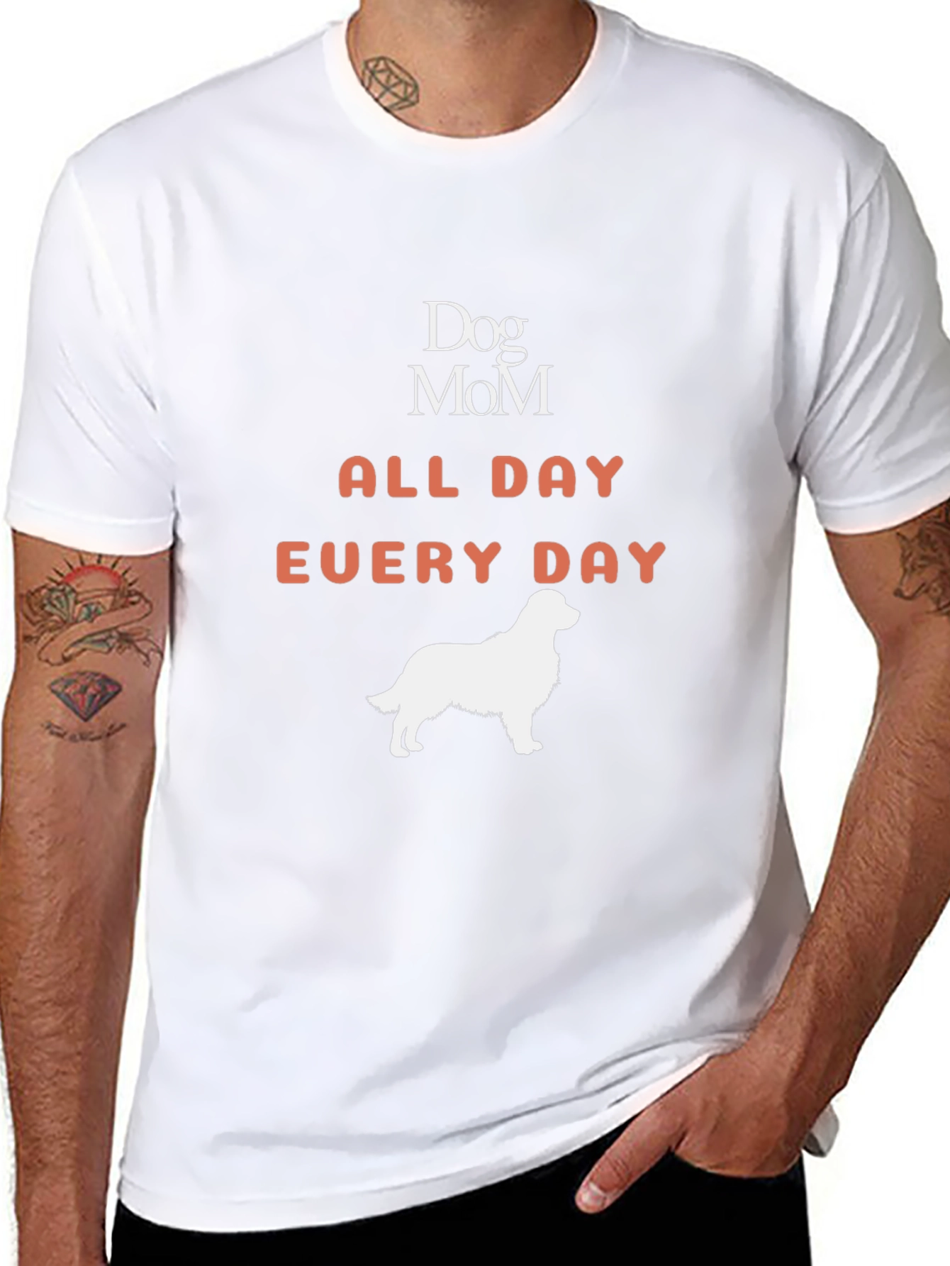 Dog Mom All Day Every Day Graphic T-Shirt