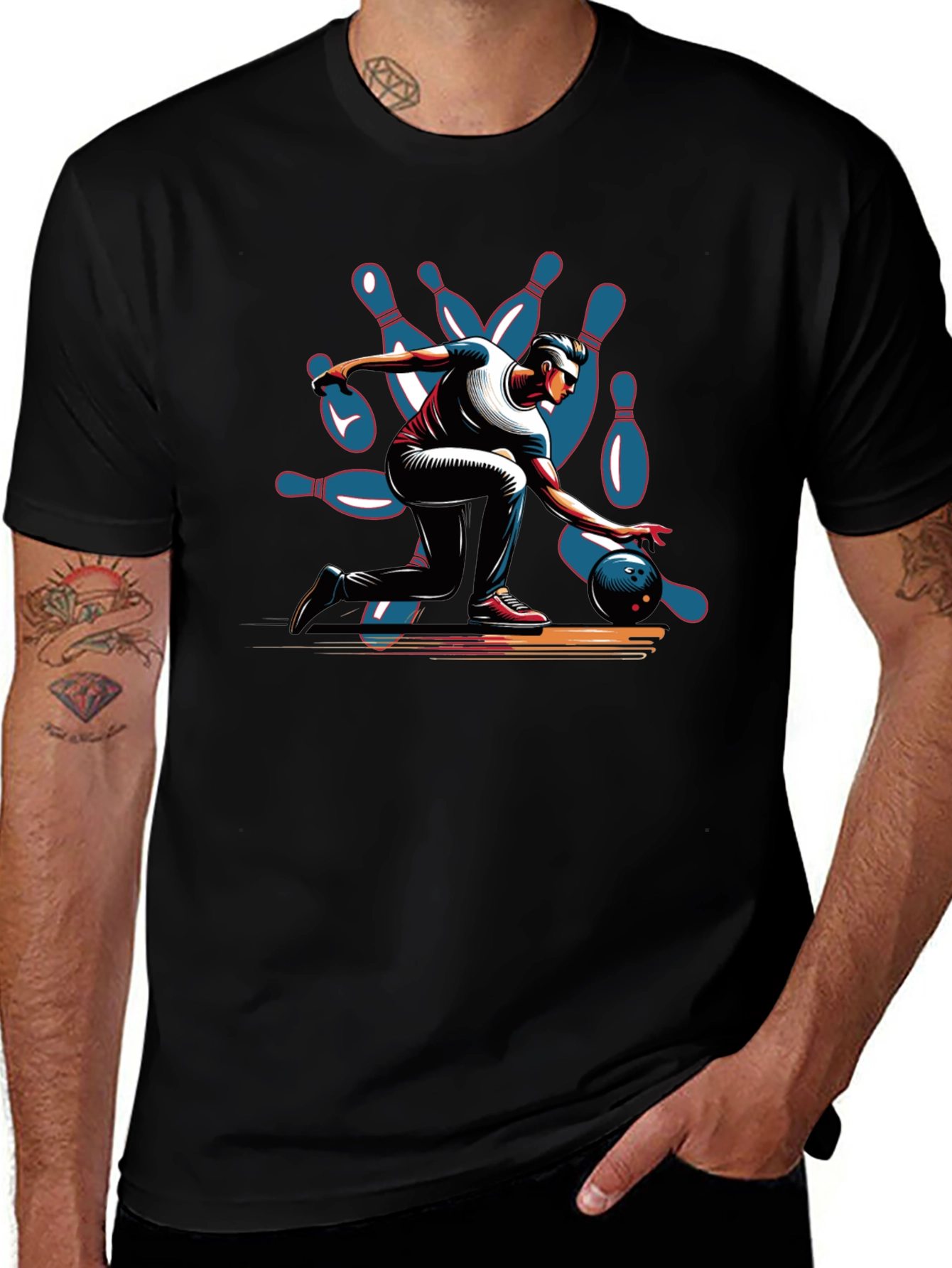 Bowling Strike Graphic Tee