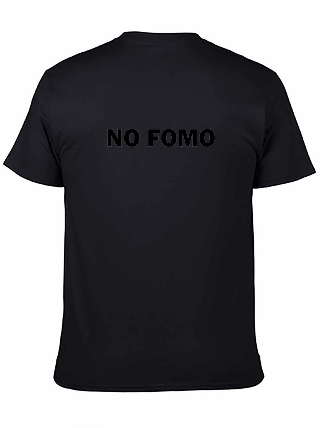 No FOMO Black T-Shirt - Comfortable Everyday Wear