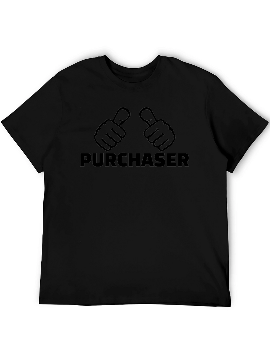 Purchaser Thumbs Up Graphic T-Shirt - Black
